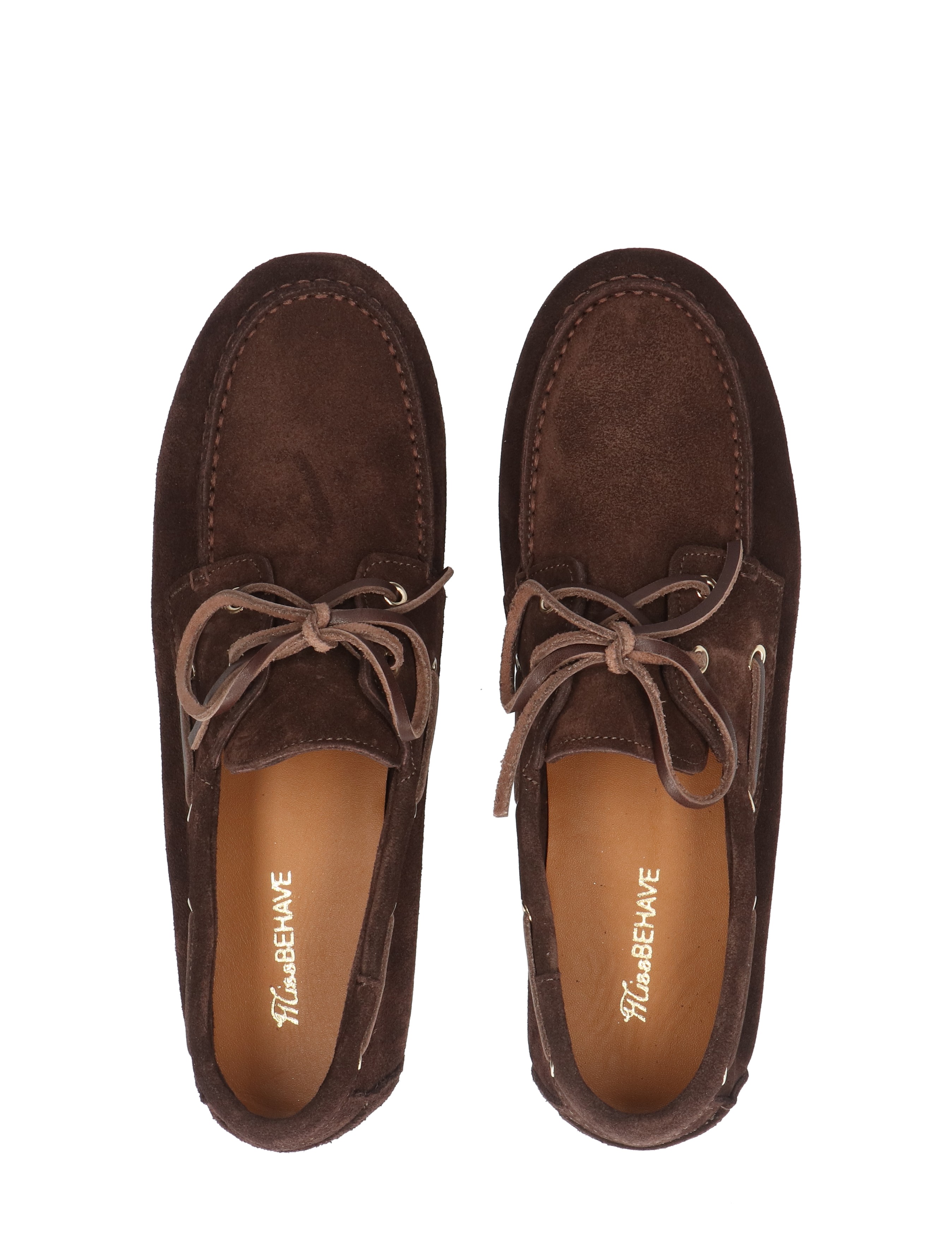 Miss Behave - Xanthi 1-d Dark Brown Suede Loafer - Dames - Veterschoenen - Casual Veterschoenen - 50762_22_7