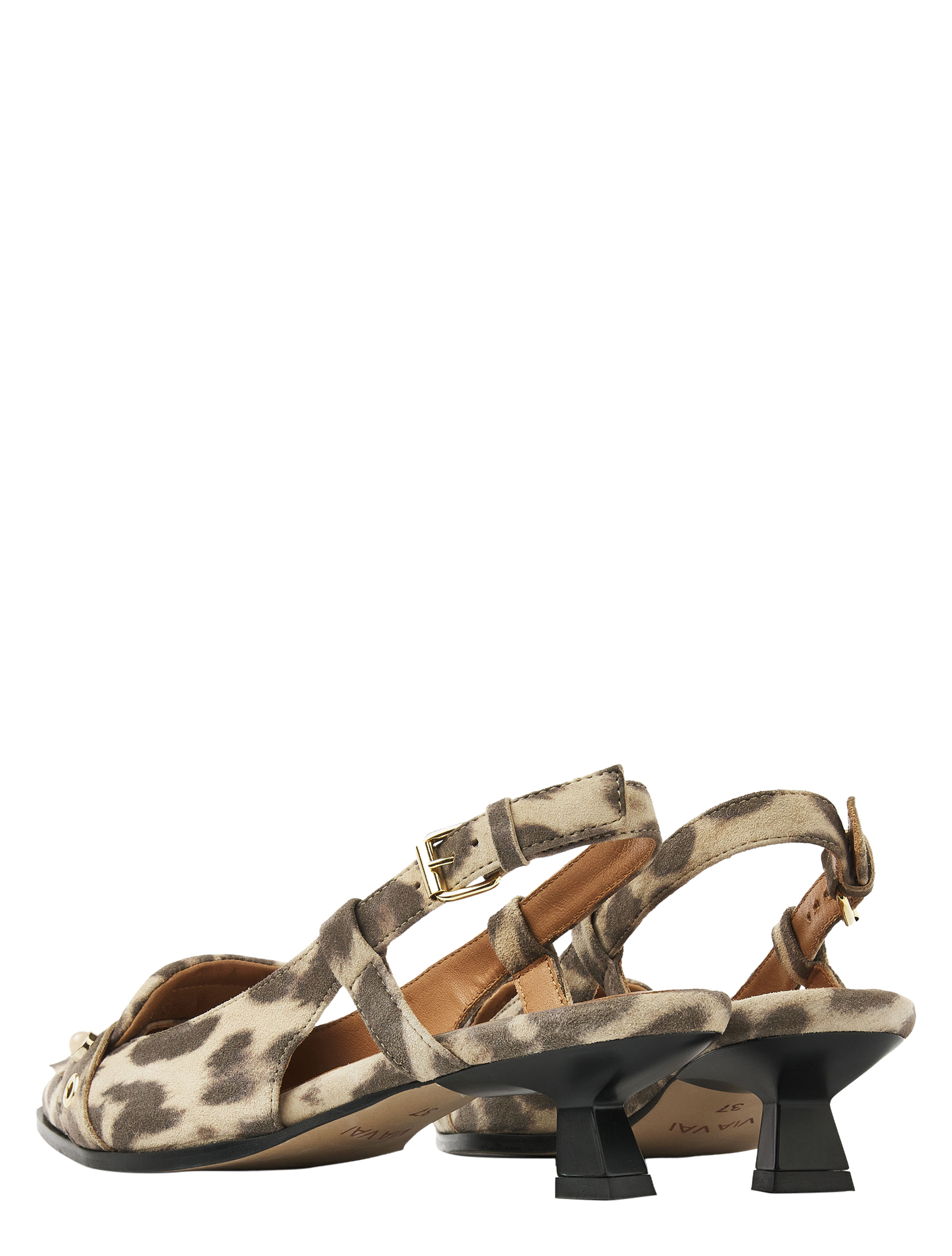 VIA VAI - 62398 Lea Aileen 01-315 Giaguaro Brown - Dames - Slingbacks - 51366_72_3