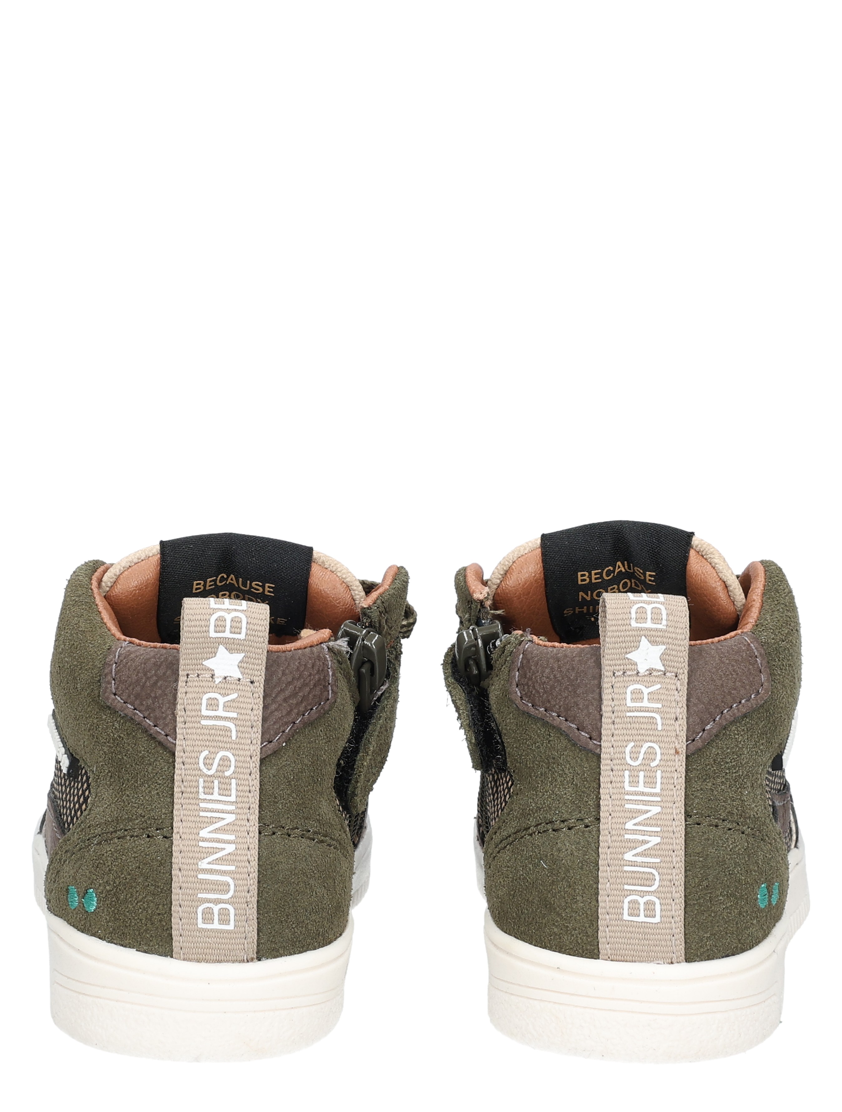 Bunnies - Moos Mellow 225656 469 Army Green - Jongens - Sneakers - Hoge Sneakers - 48508_66_6