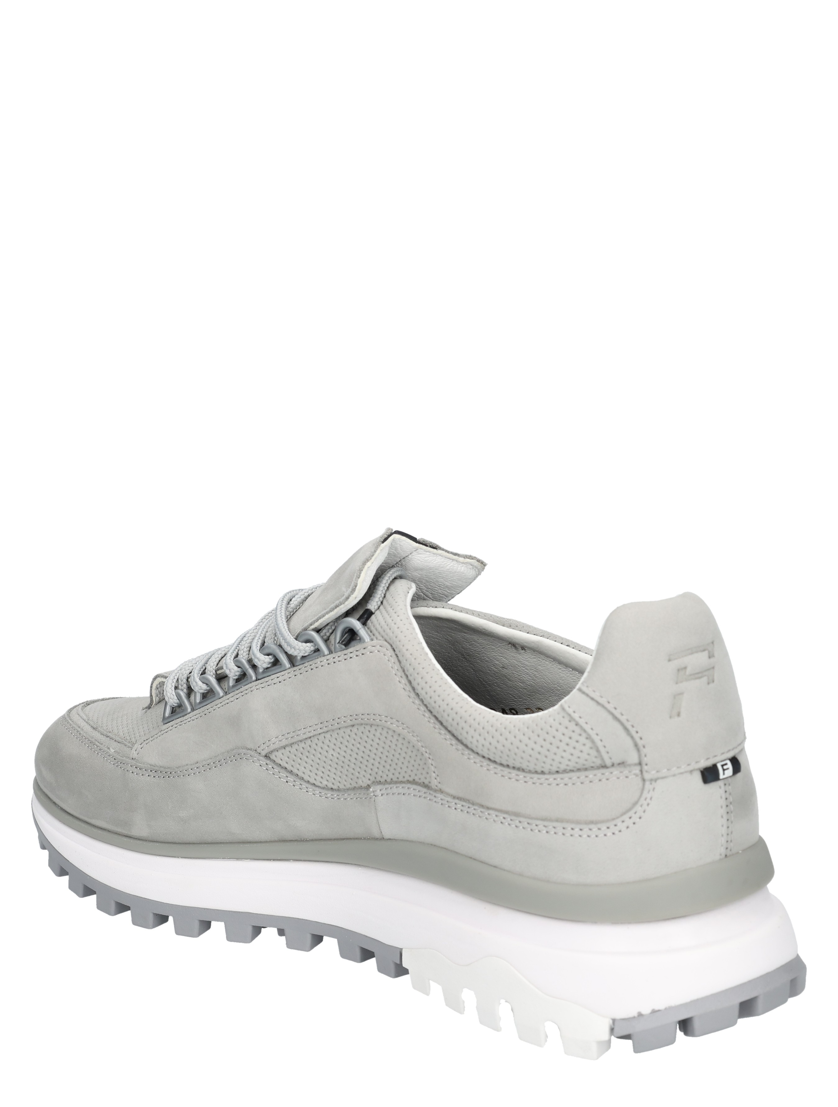 sneaker, grijze, perforatie, wedge-zool, mesh, suede