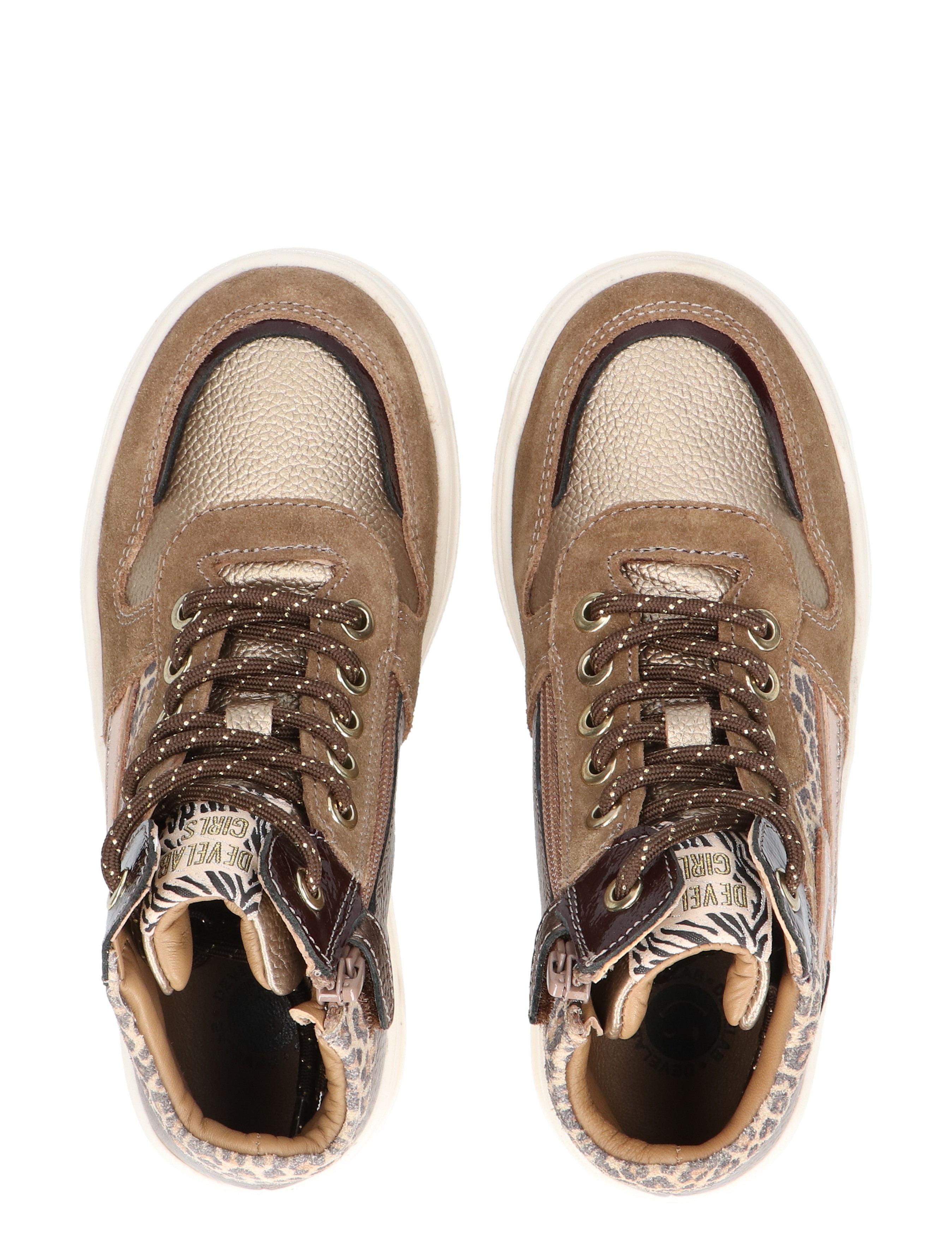 Develab - 41926 239 Taupe Fantasy - Meisjes - Lage Sneakers - Sneakers - 49248_77_7