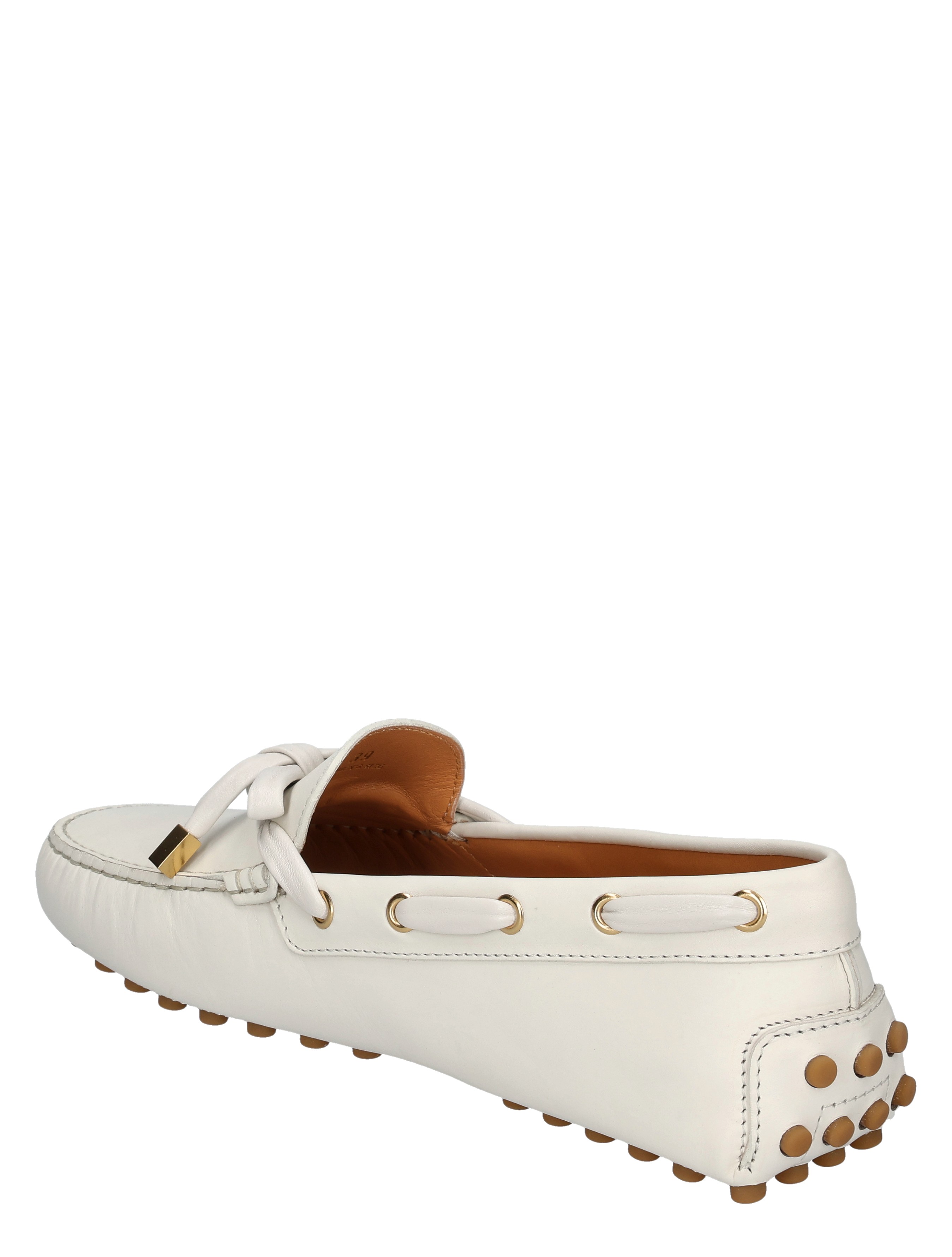 Tods - Gommino in Leather B015 White - Dames - Loafers - 49662_88_4