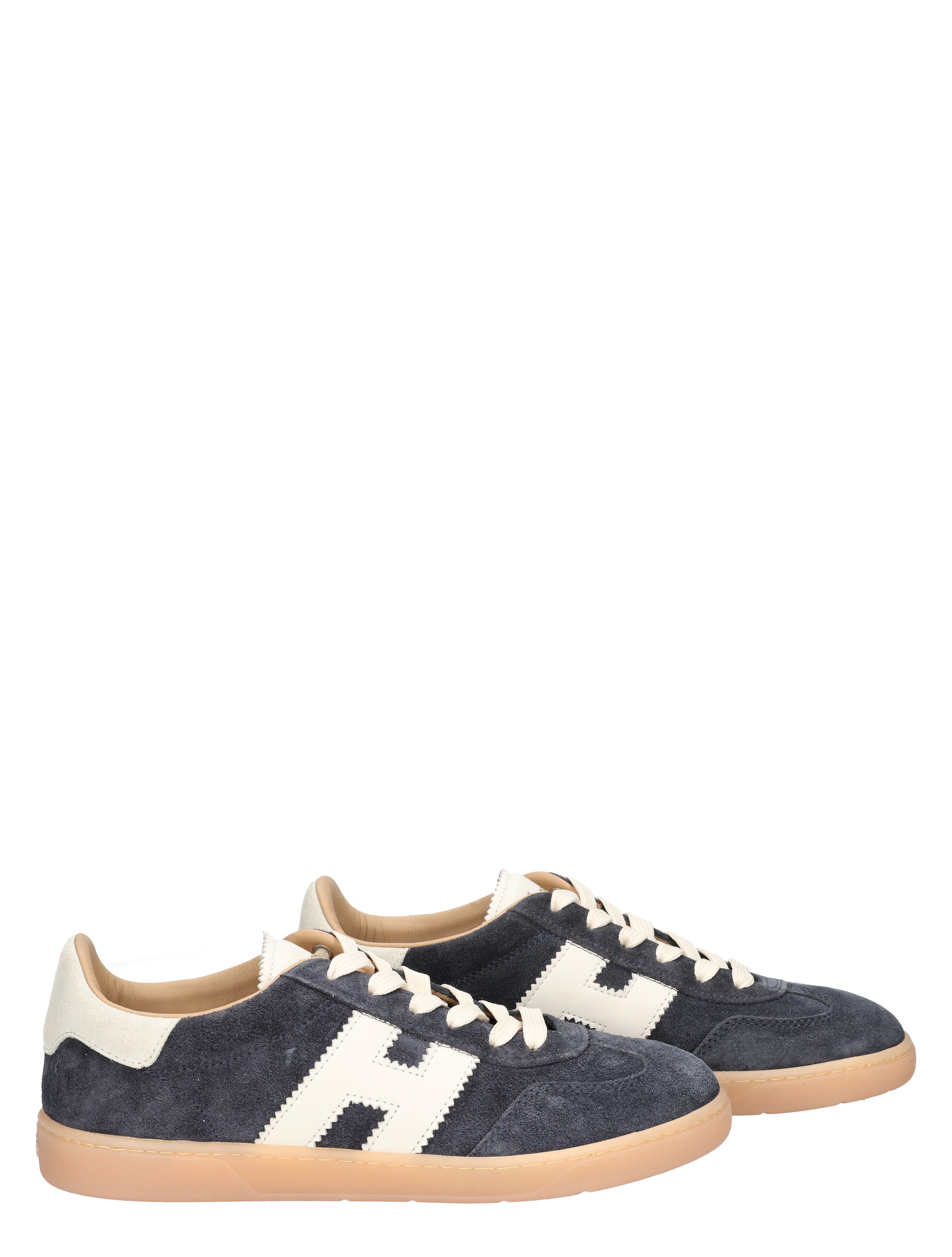 sneakers, suède, navy, beige, gumenzool