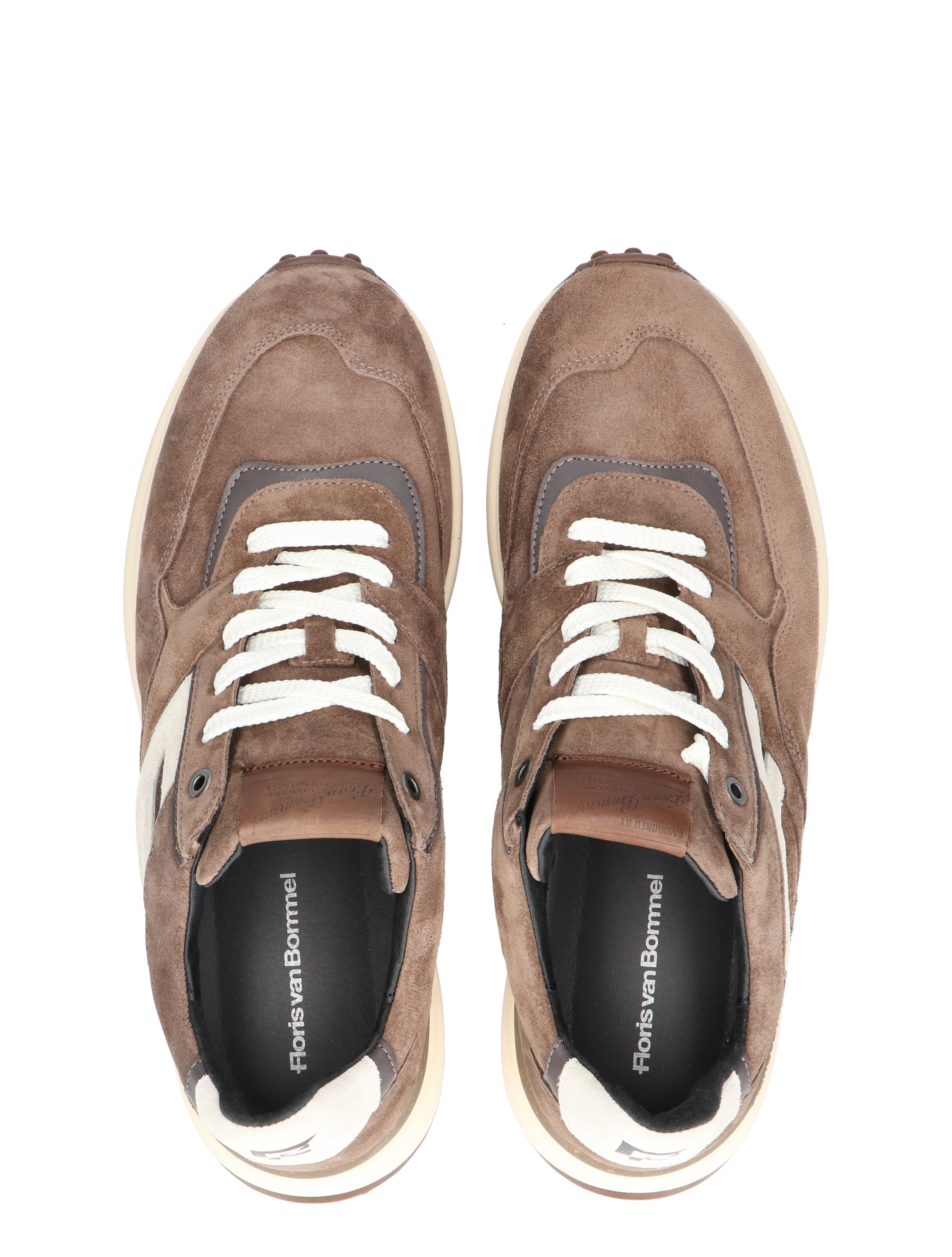 Floris van Bommel - Noppie SFM-10139 34-02 Taupe G+ Wijdte - Heren - Lage Sneakers - Sneakers - 49302_77_7