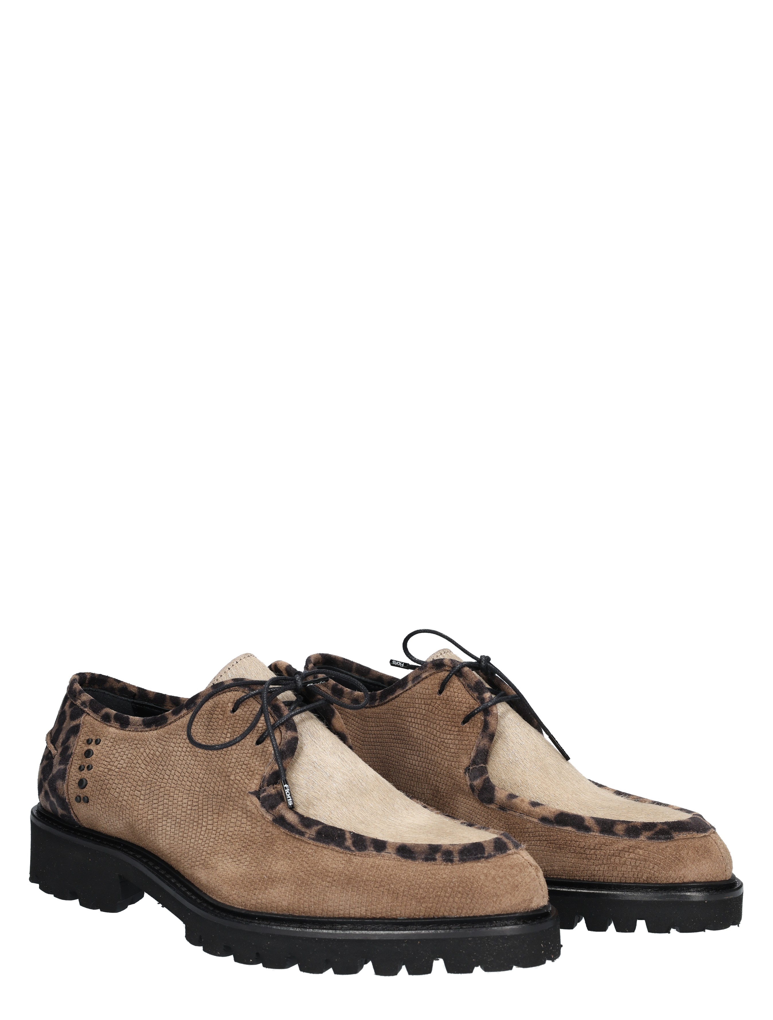 Floris van Bommel - Selsi SFW-30036 34-01 Taupe G+ Wijdte - Dames - Veterschoenen - Casual Veterschoenen - 49295_77_5