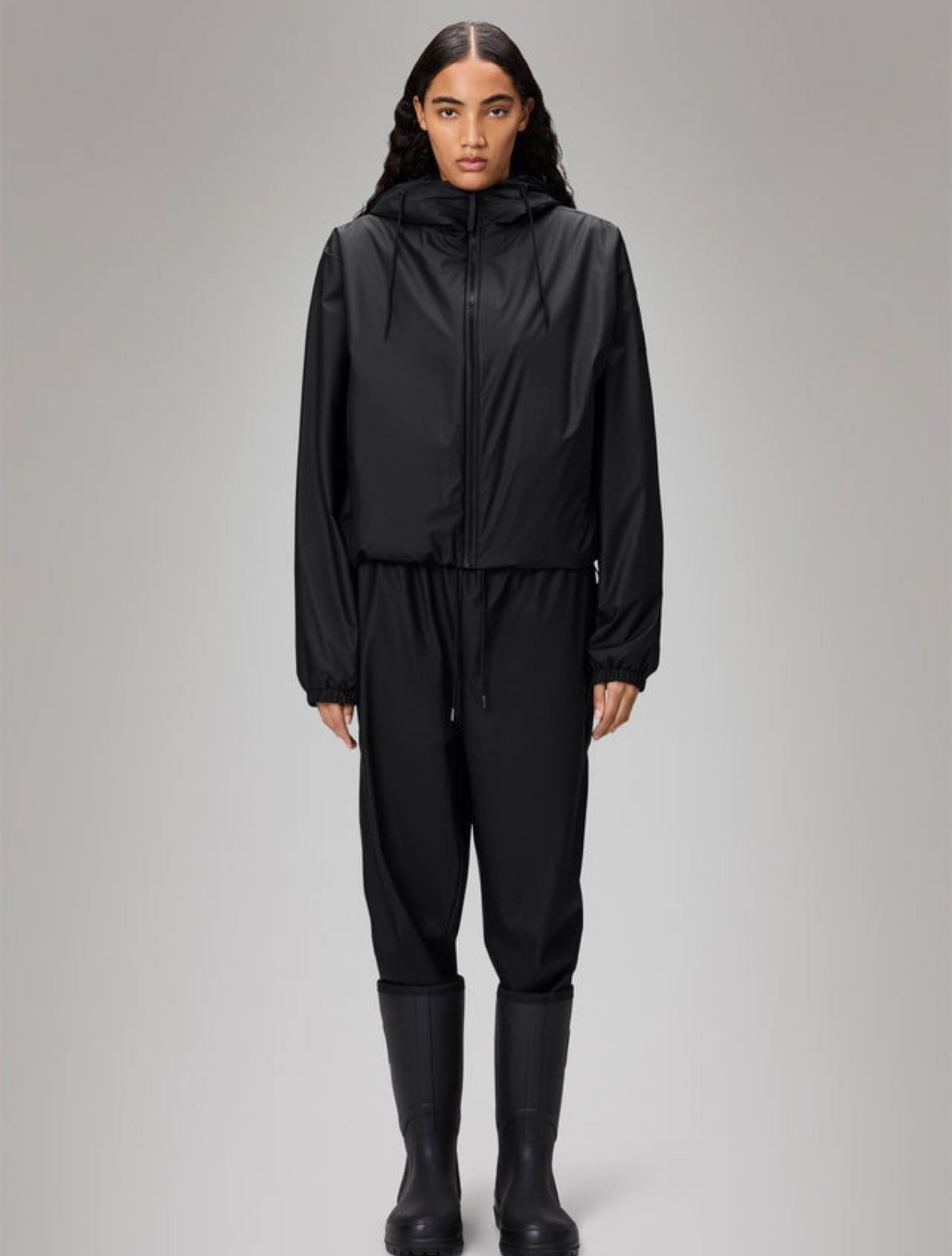 Rains - Lohja Short Insulated Jacket 01 Black - Dames - Jassen en Jacks - 48337_11_4