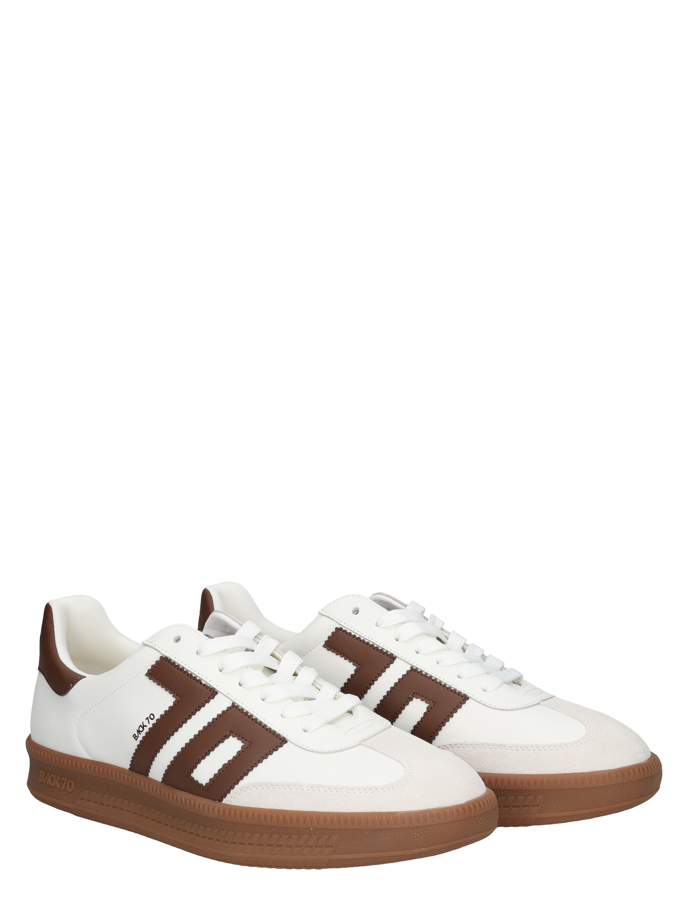 Back 70 - Double Cloud V26-04 Leather White Cuoio - Heren - Lage Sneakers - Sneakers - 50723_72_5