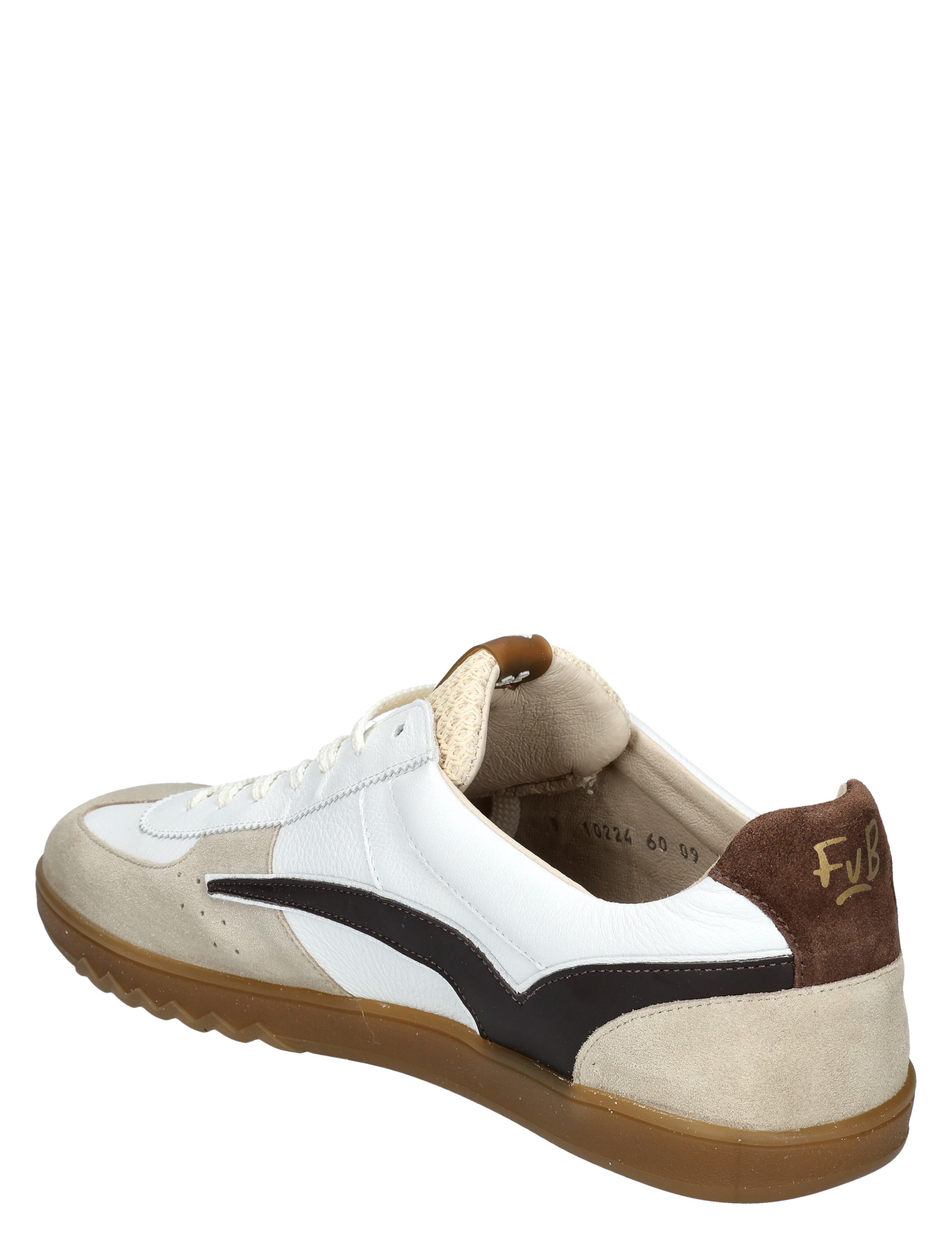 Floris van Bommel - De Zaler 10224 60-09 White Brown G+ Wijdte - Heren - Lage Sneakers - Sneakers - 50668_82_4