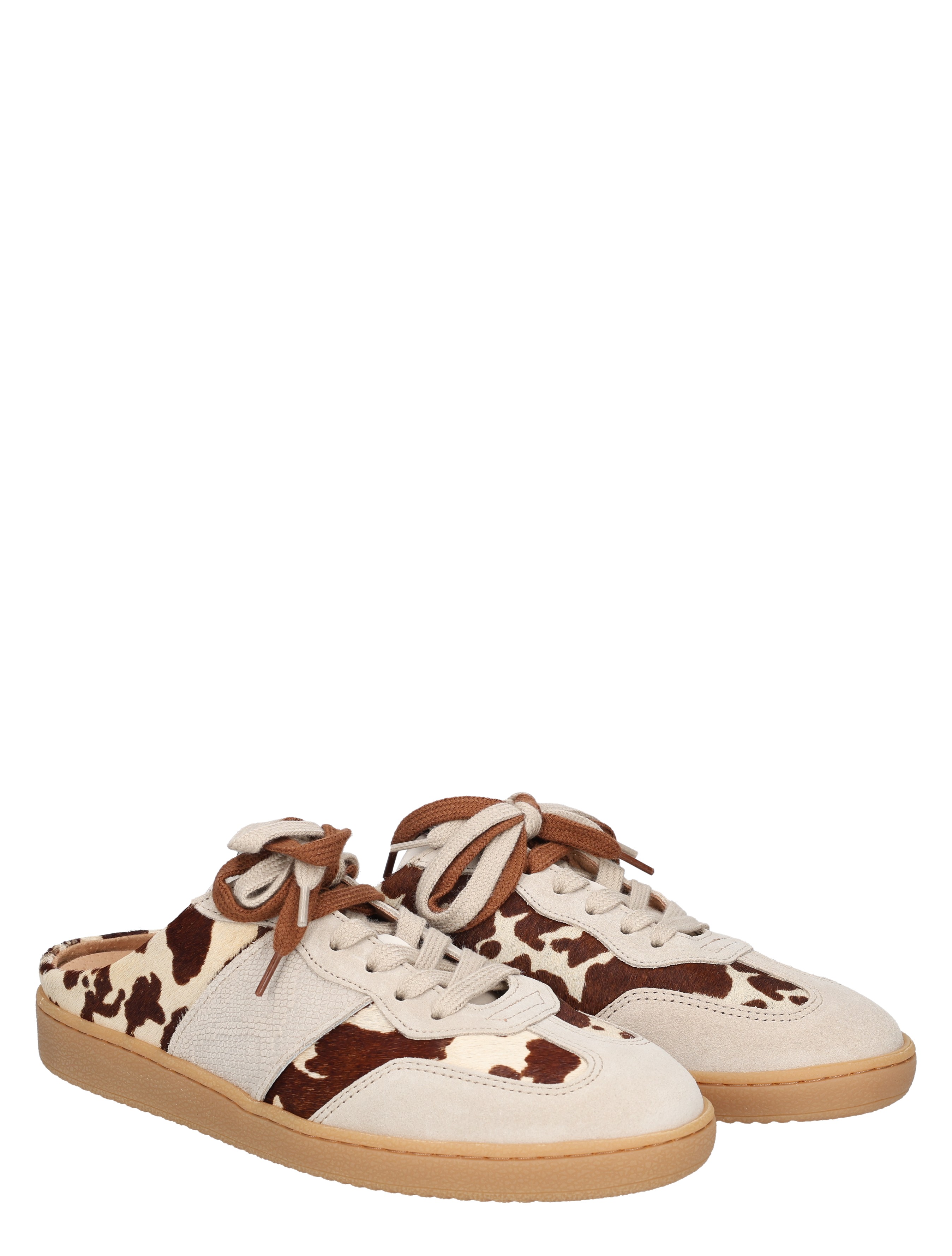 DWRS Label - Nome Cowhair B11850-02 8358 Sand White - Dames - Muiltjes - 51886_82_5