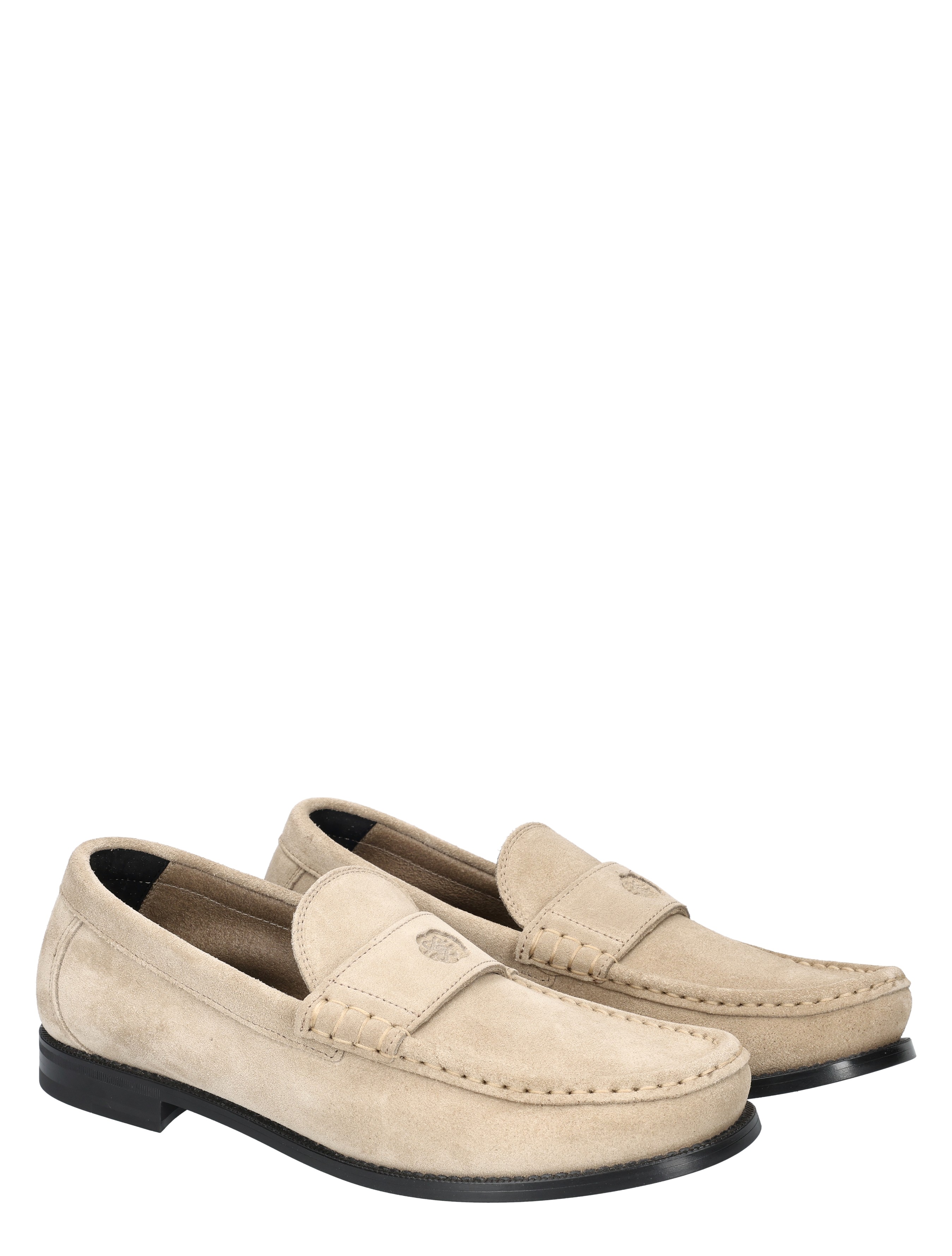 loafers, moccasins, suede, beige, slip-on
