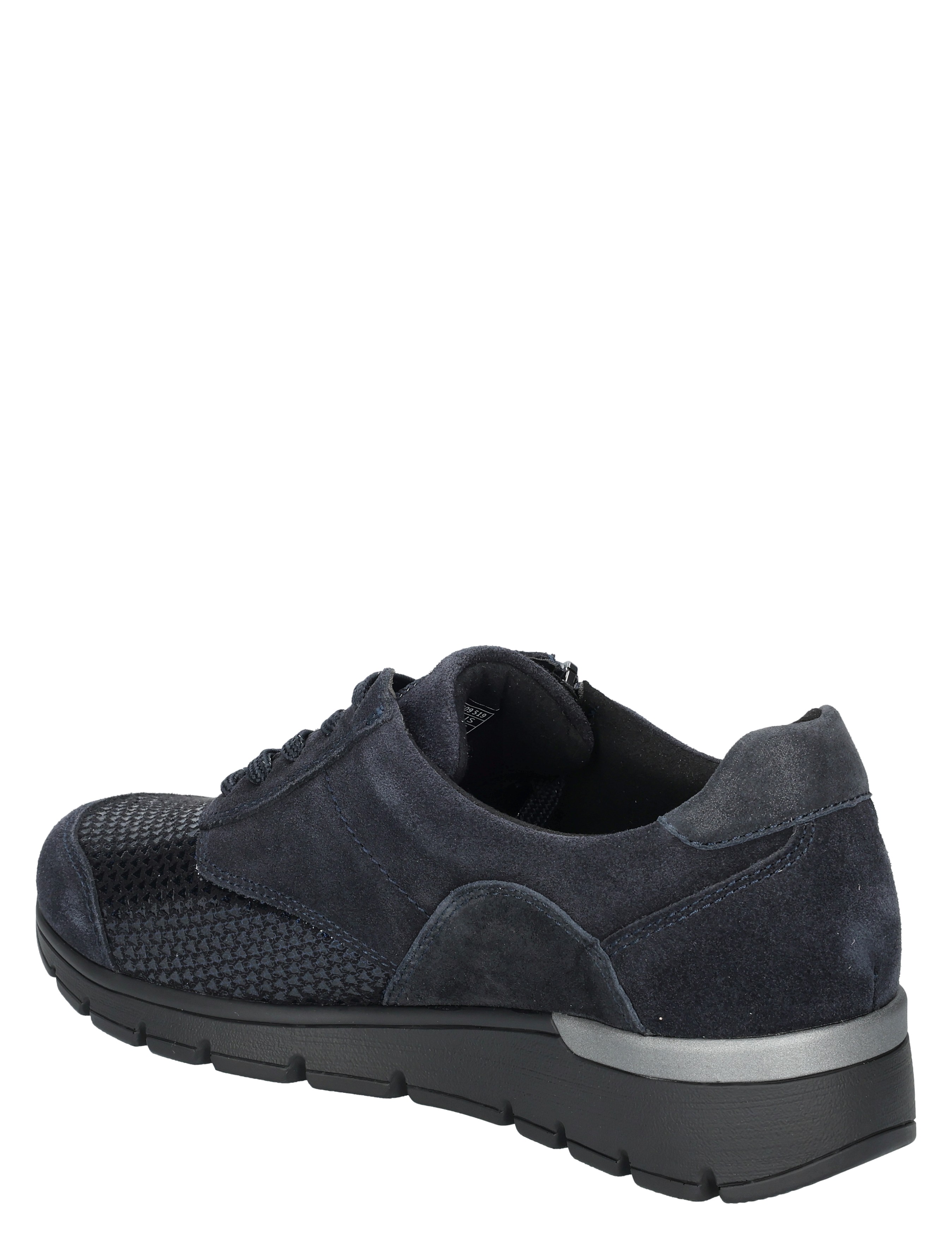 sneaker, dames slheel, suede, donkerblauw, gym schoen