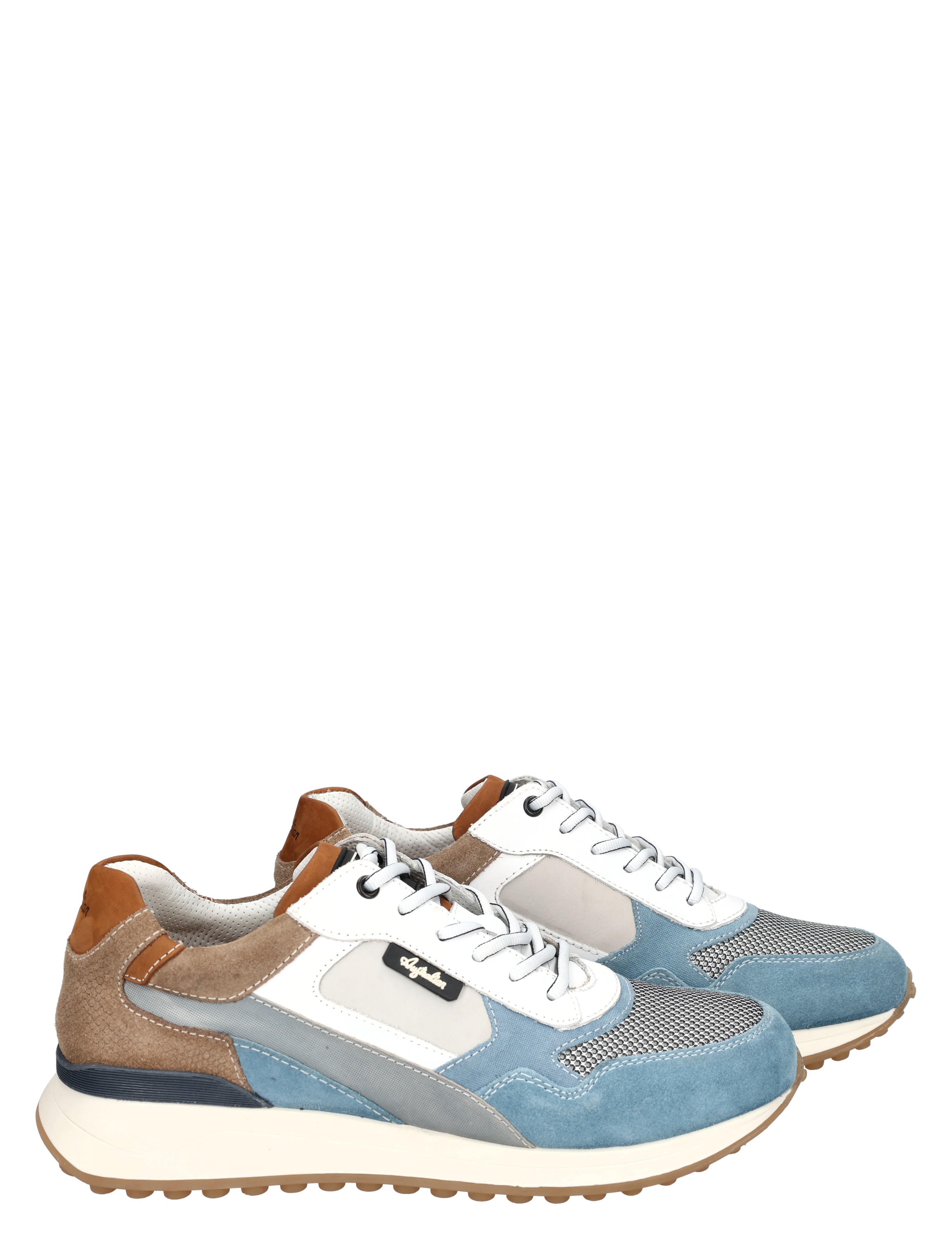 Australian - Yamato 15.1512.01.KK9 Grey Blue Beige - Heren - Veterschoenen - Casual Veterschoenen - 50782_39_6