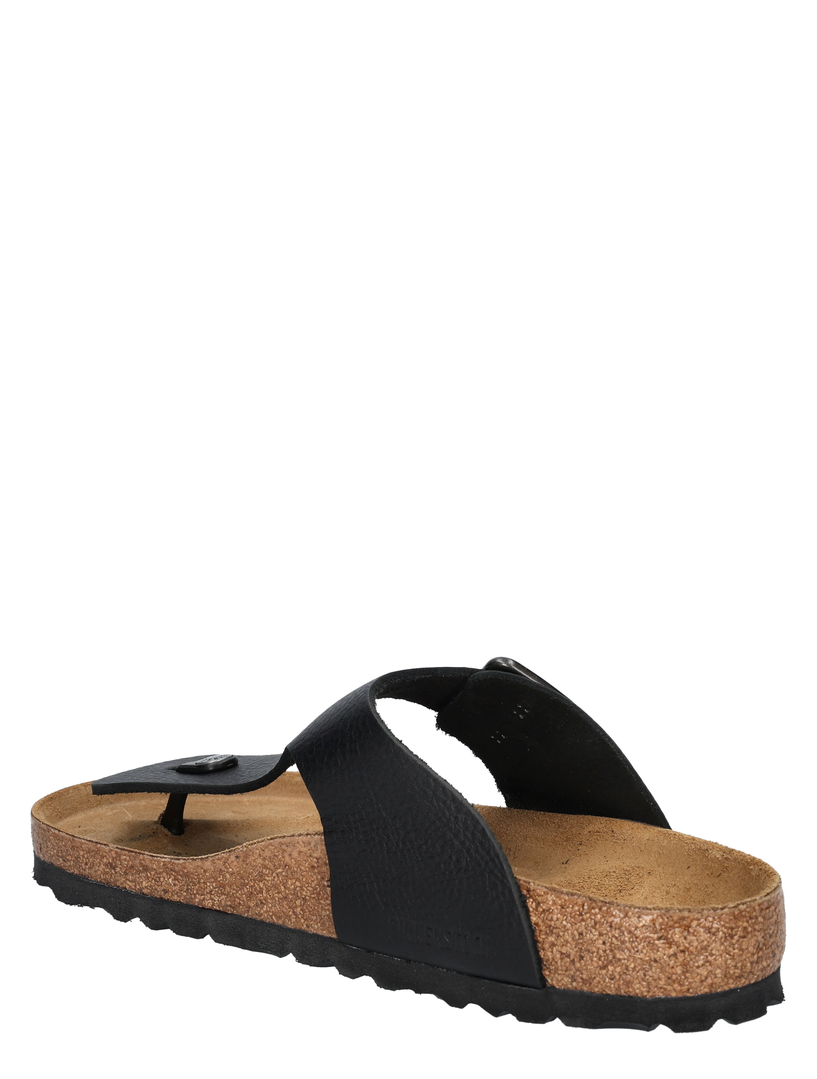slipper, sandalen, zwarte band, corkzool, thong sandalen