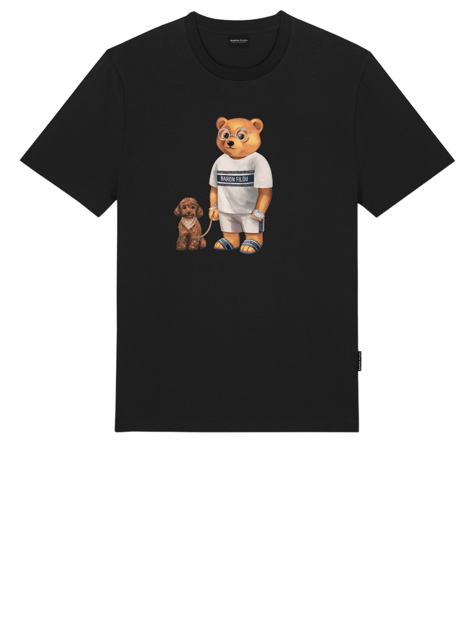 Baron Filou - T-Shirt  The Poodle Boss Filou CLXV Black - Heren - T-Shirts & Polos - 50610_11_1