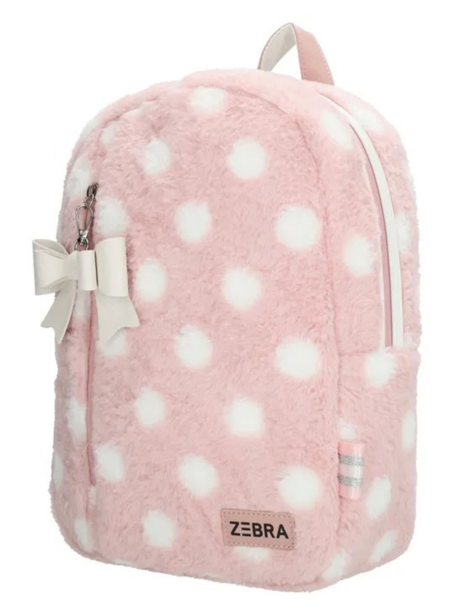 rugzak, rug, roze, polkadots, ZEBRA
