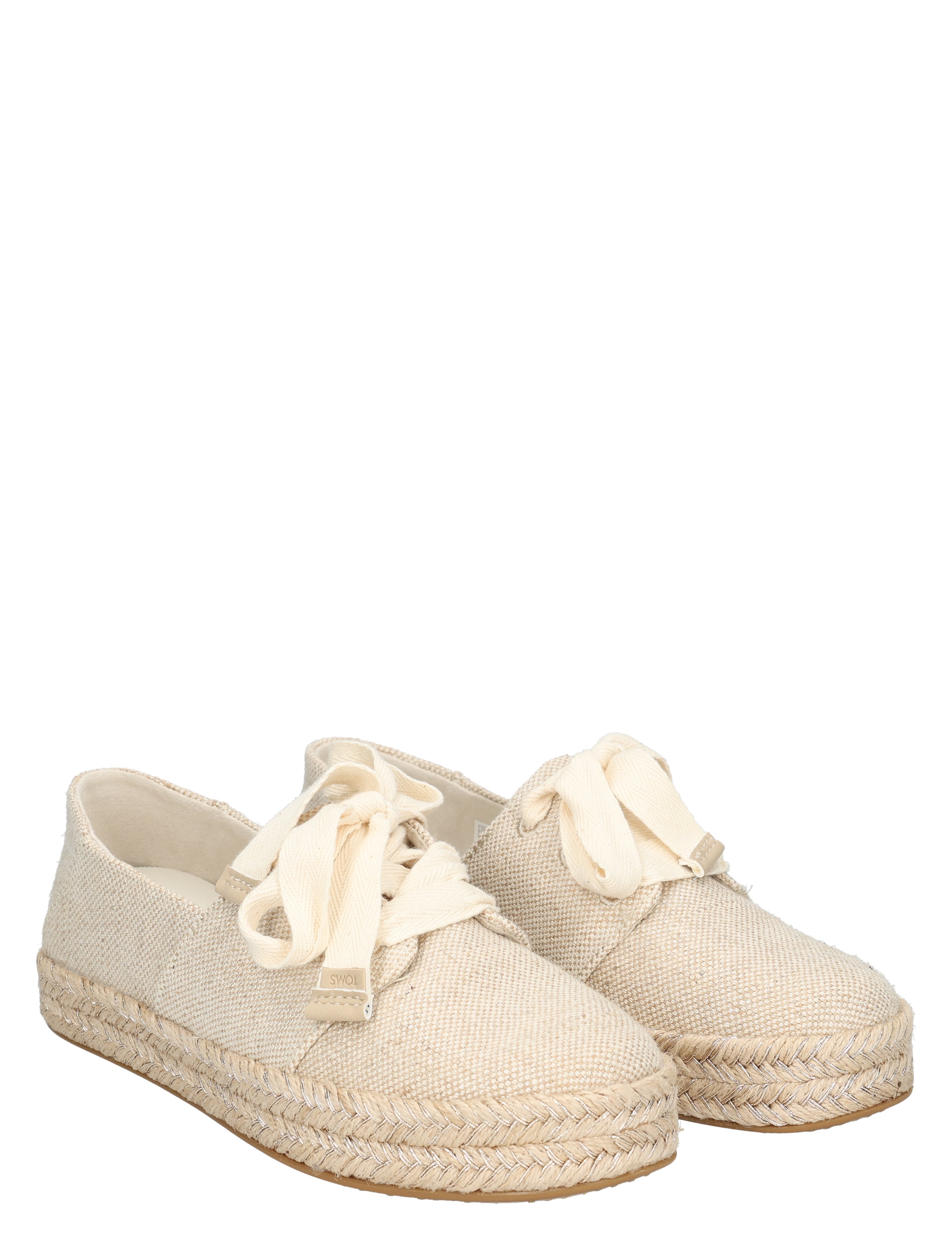 esparto, schoenen van katoen, plat?