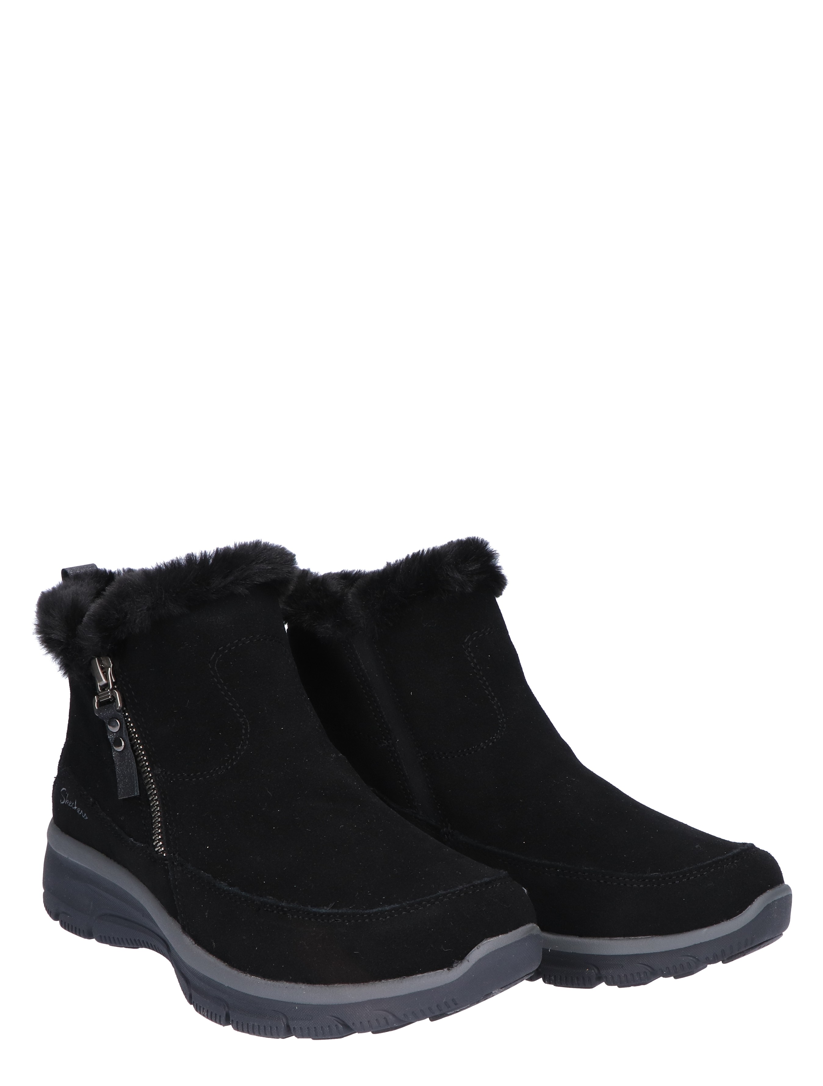 Skechers - Relaxed Fit 3M Faux Fur Black - Dames - Boots - Enkellaarsjes - 45247_11_5