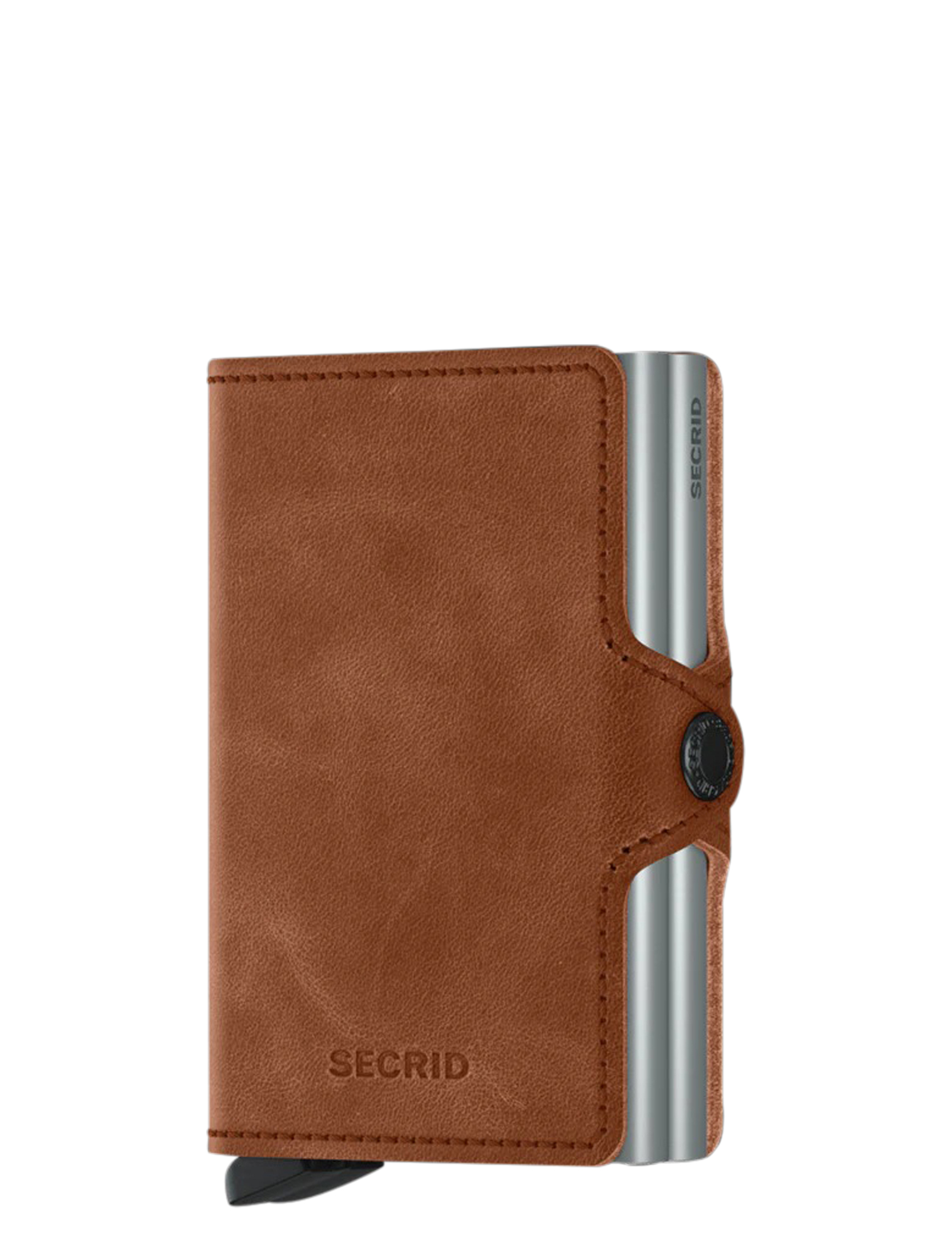 Twinwallet Vintage TV Cognac Silver