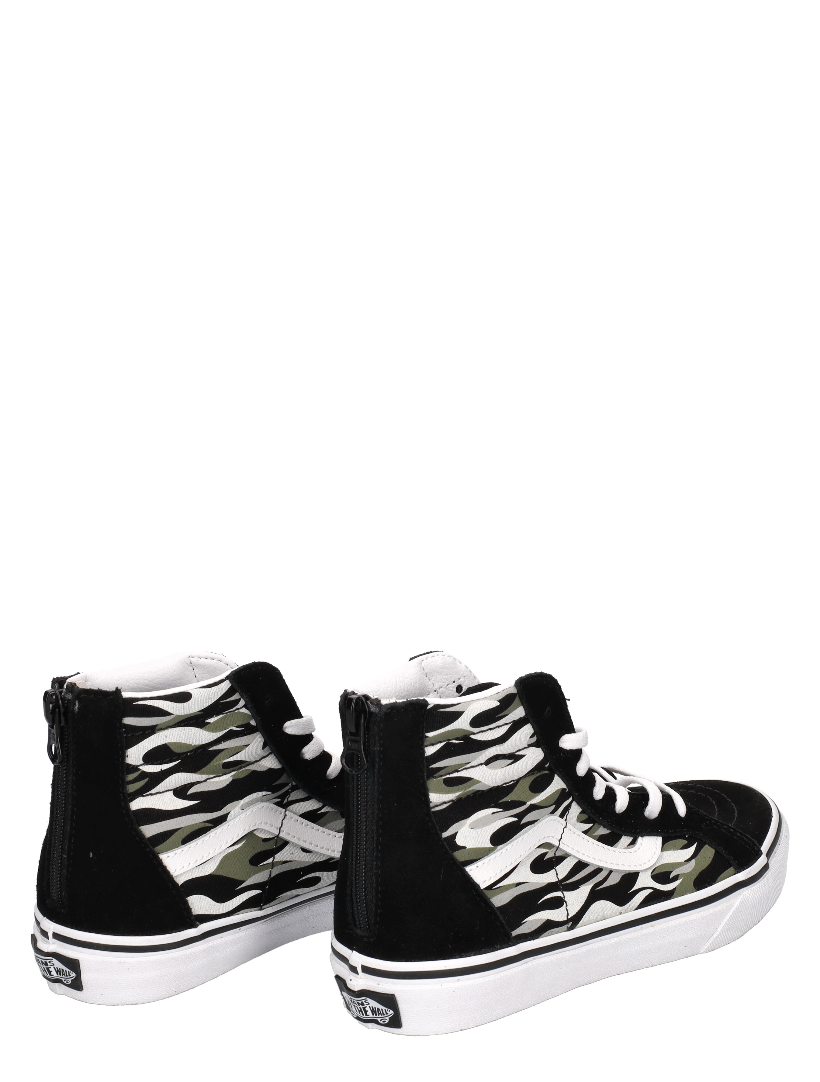 Vans - SK8 Hi Zip Flame Camo Black - Meisjes - Sneakers - Hoge Sneakers - 42379_91_7