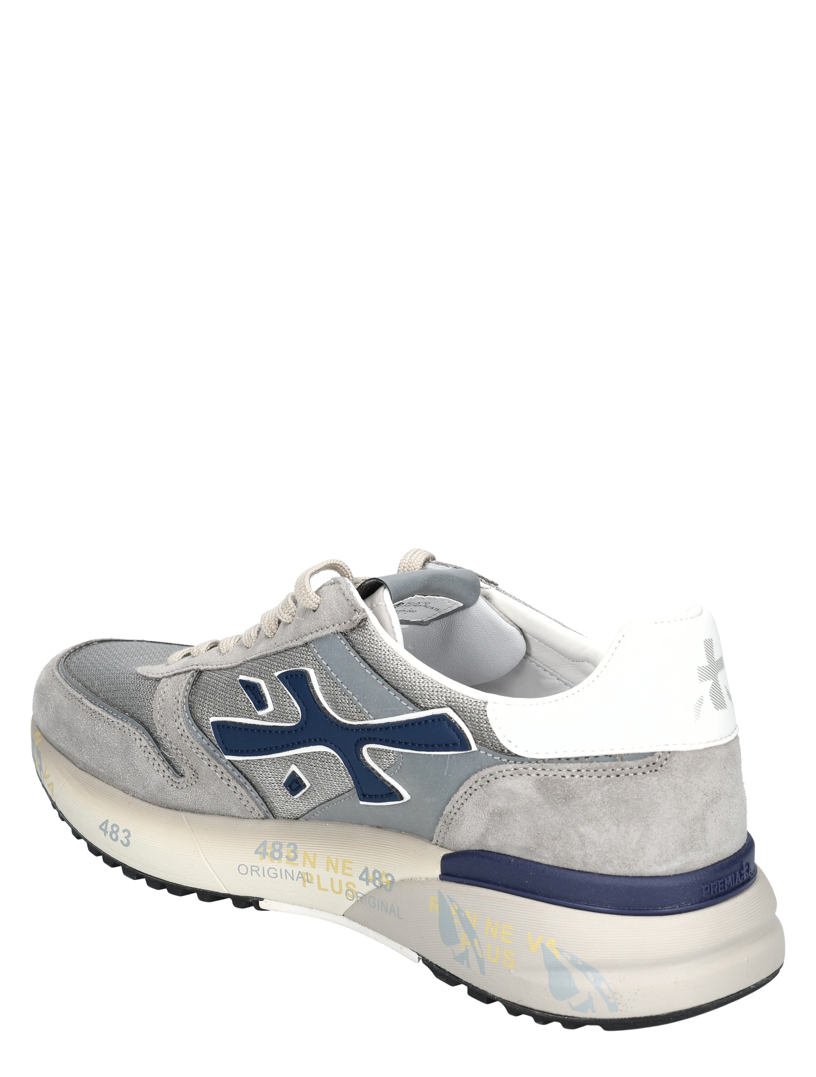 Premiata - Mick Men 8001 Grey Blue - Heren - Lage Sneakers - Sneakers - 50180_73_4
