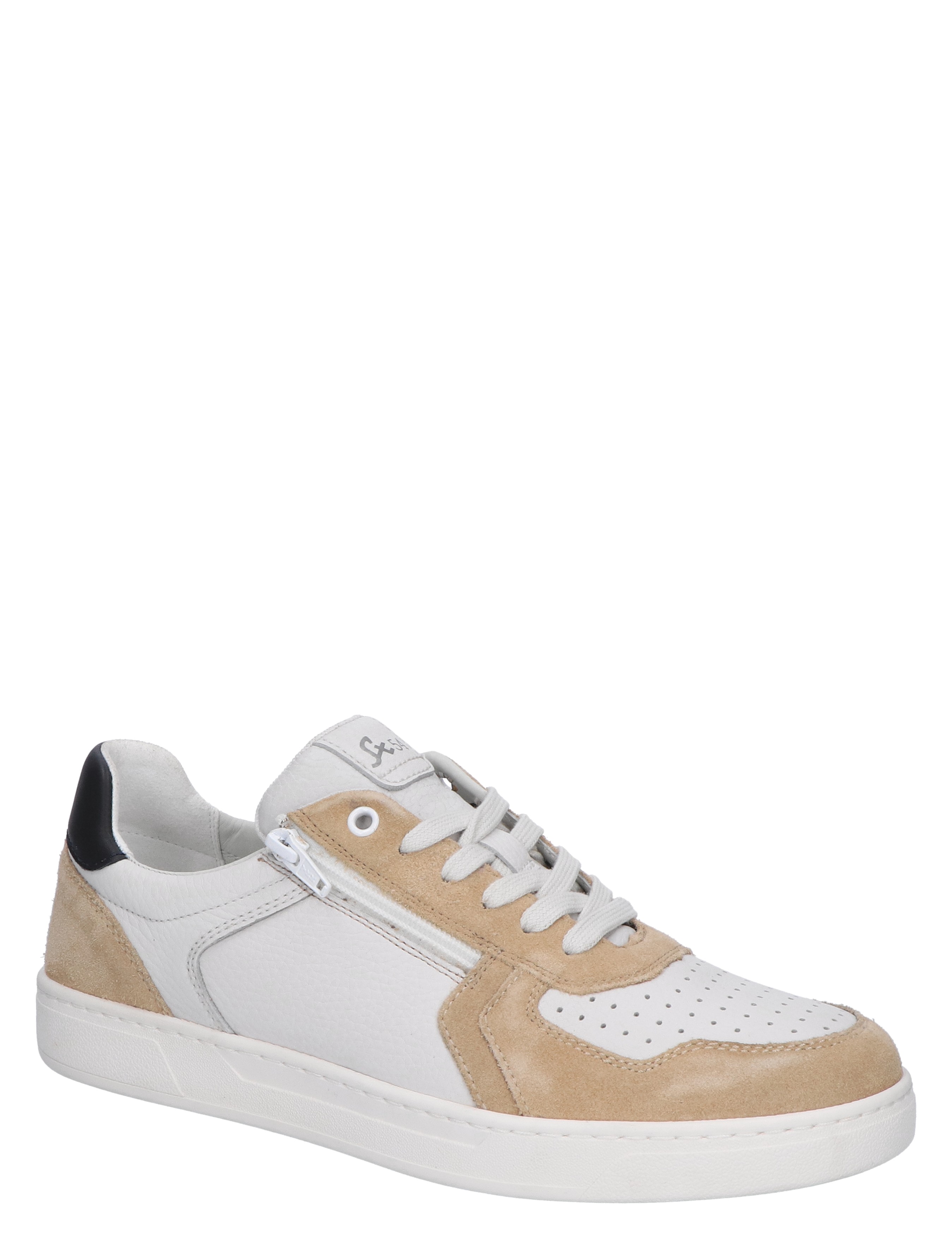 Sioux - Tertulio 12212 Beige White H-Wijdte - Heren - Veterschoenen - Casual Veterschoenen - 47451_78_3