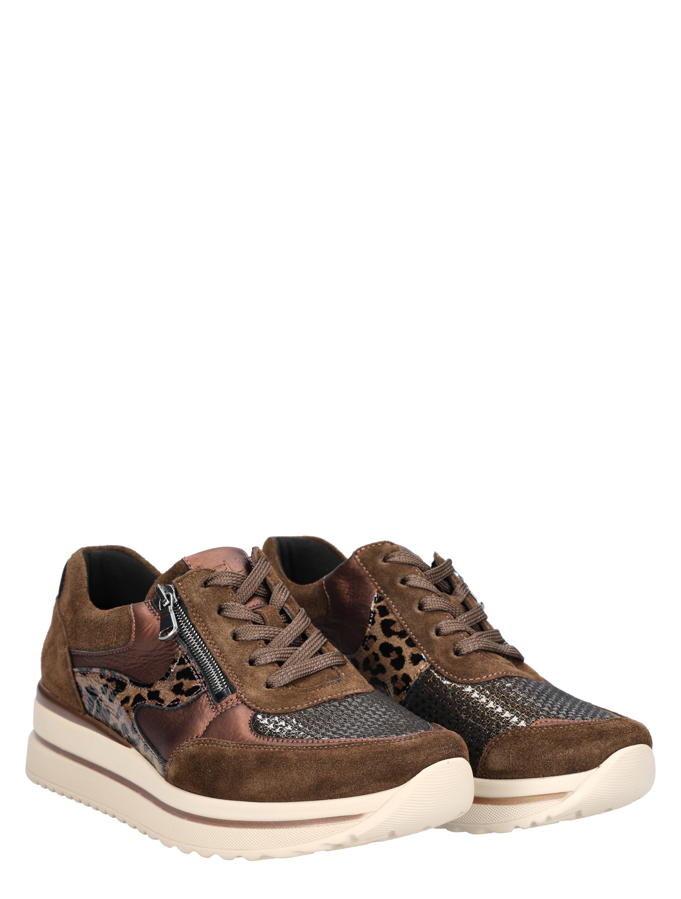 Waldlaufer - 669K01 500 327 Cognac K-Wijdte - Dames - Veterschoenen - Casual Veterschoenen - 48869_22_5