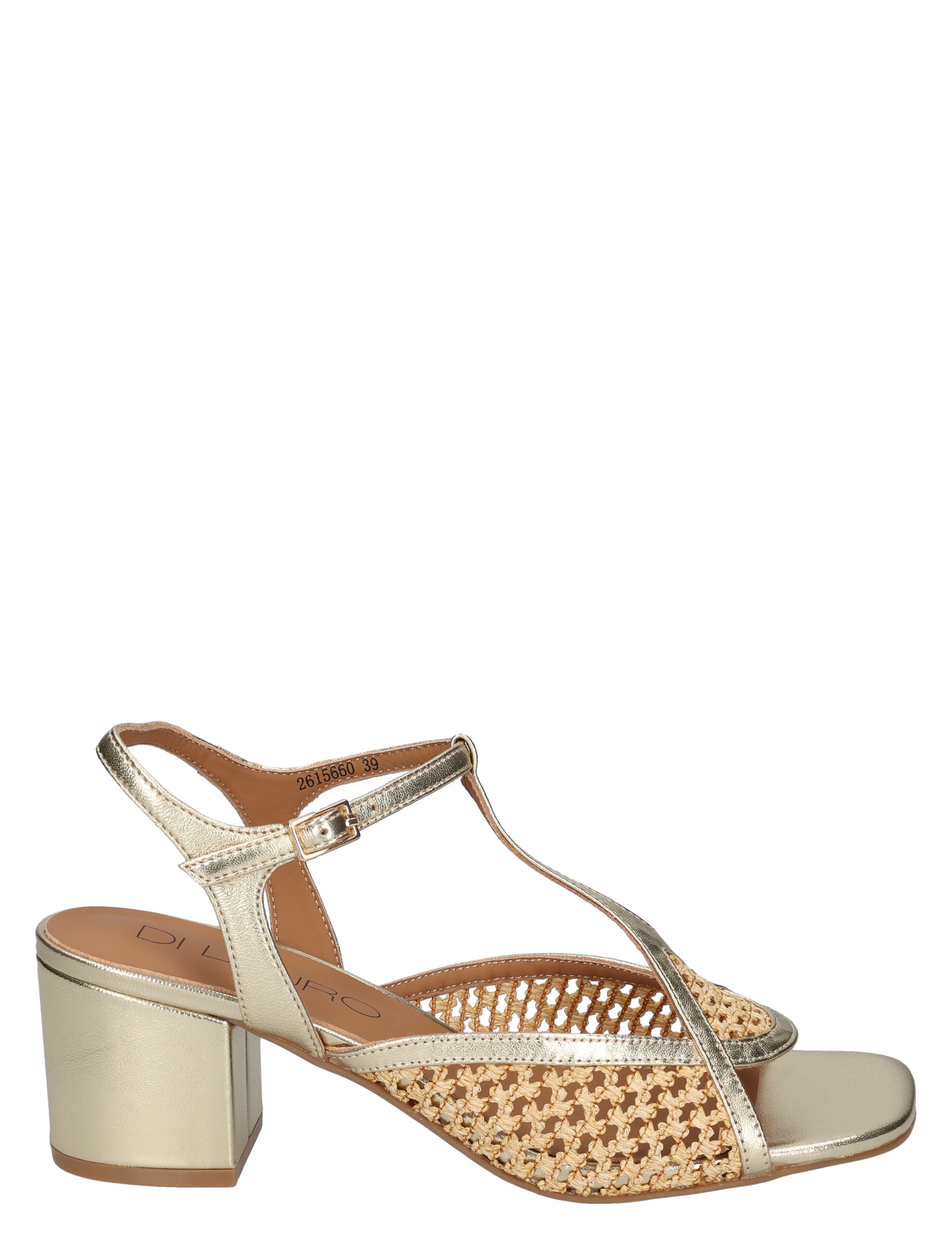 Di Lauro - 61PR13 Metal Sheepskin Golden - Dames - Sandalettes - 50244_53_1