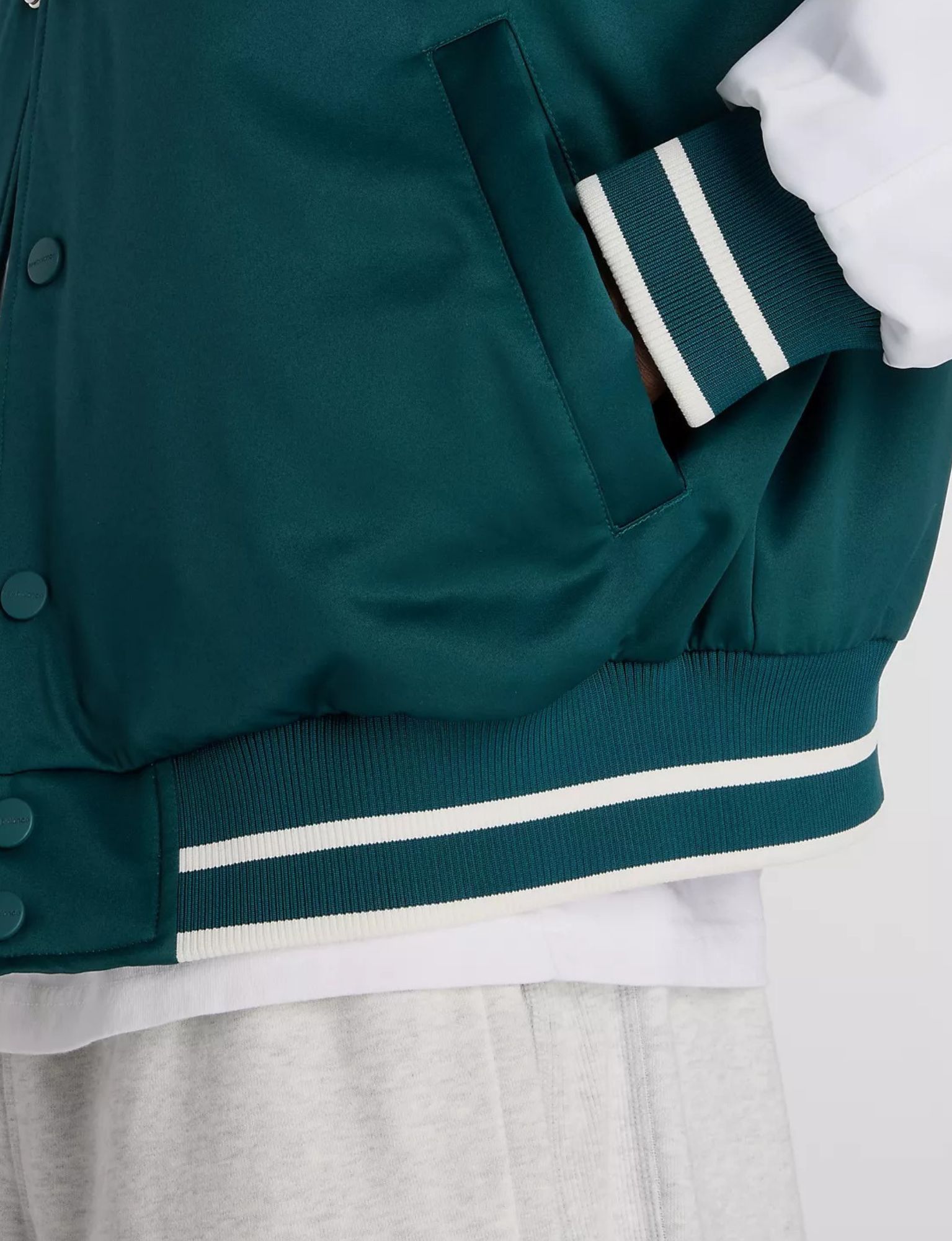 New Balance - Athletics Varsity Jacket Men MJ6102R7 Medusa Green - Heren - Jassen & Jacks - 49636_66_5