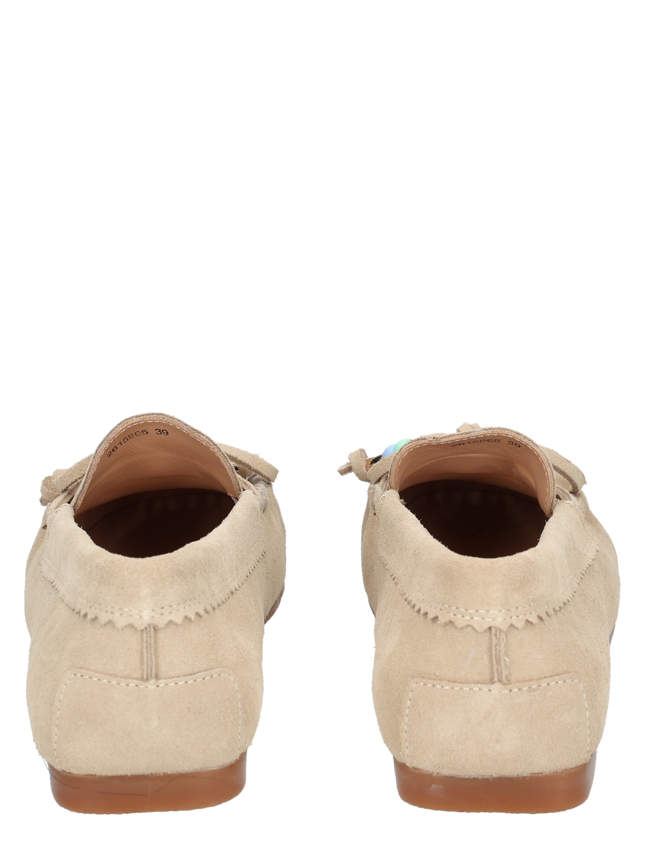 suede, beige, loafers, moccasins, back-view