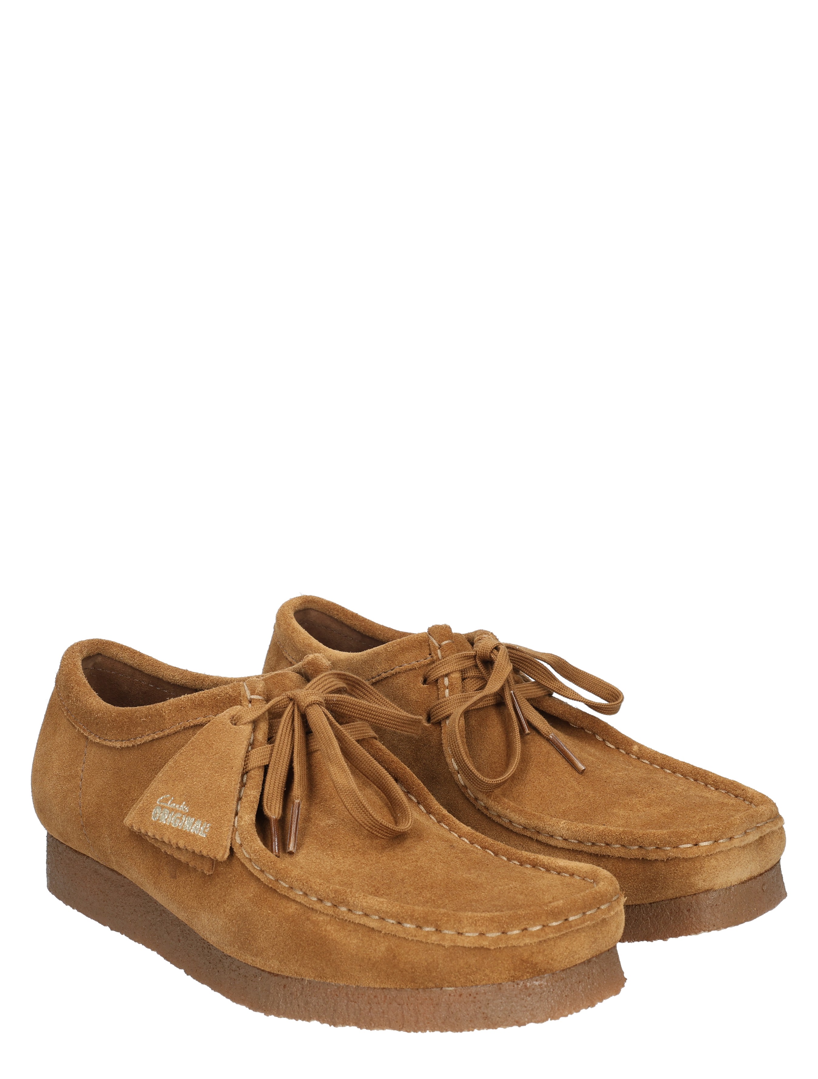 Clarks Originals - Wallabee 26155518 Cola Suede - Heren - Veterschoenen - Casual Veterschoenen - 50993_22_5