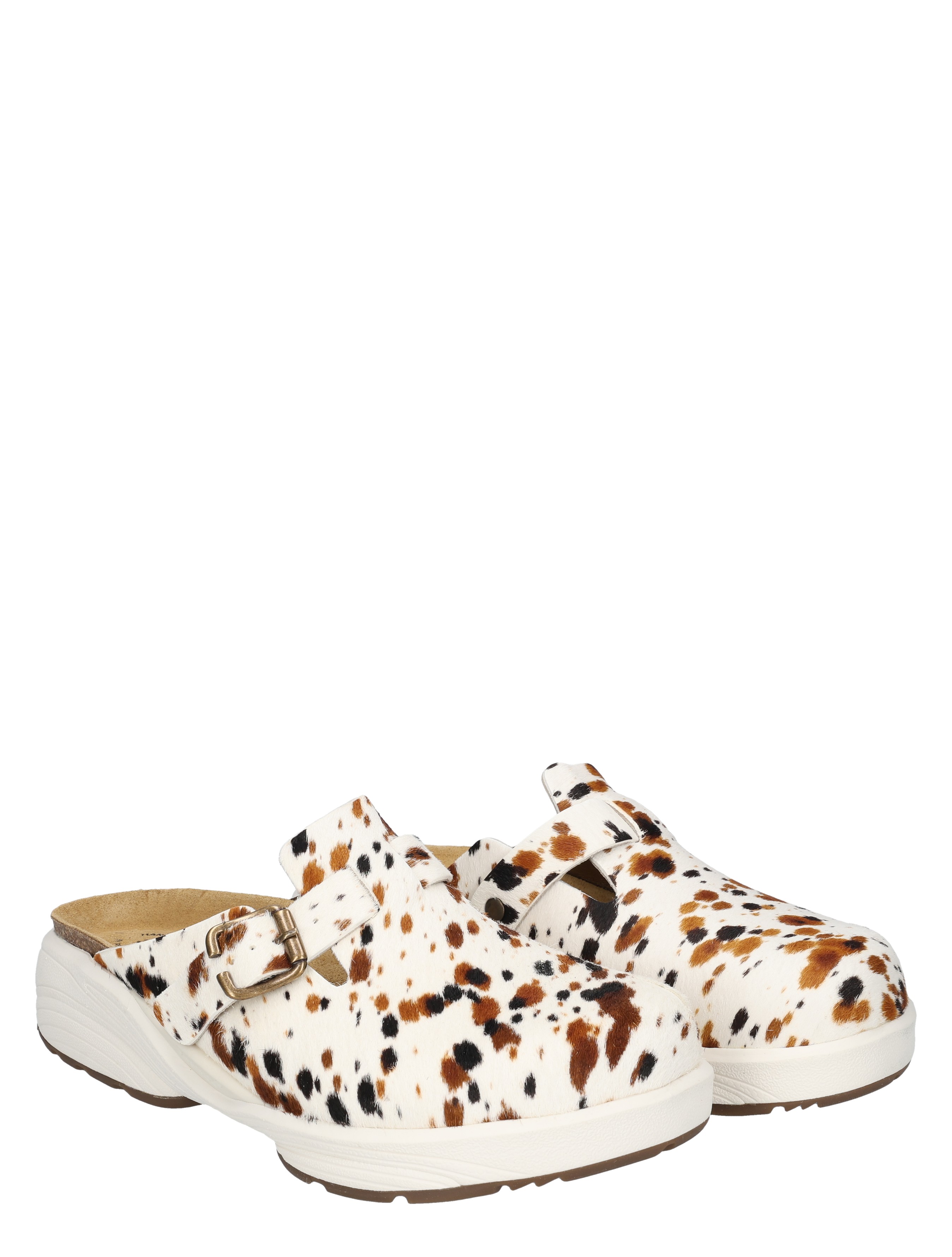 slippers, slipperen, korkzool, mule, dierenvlek