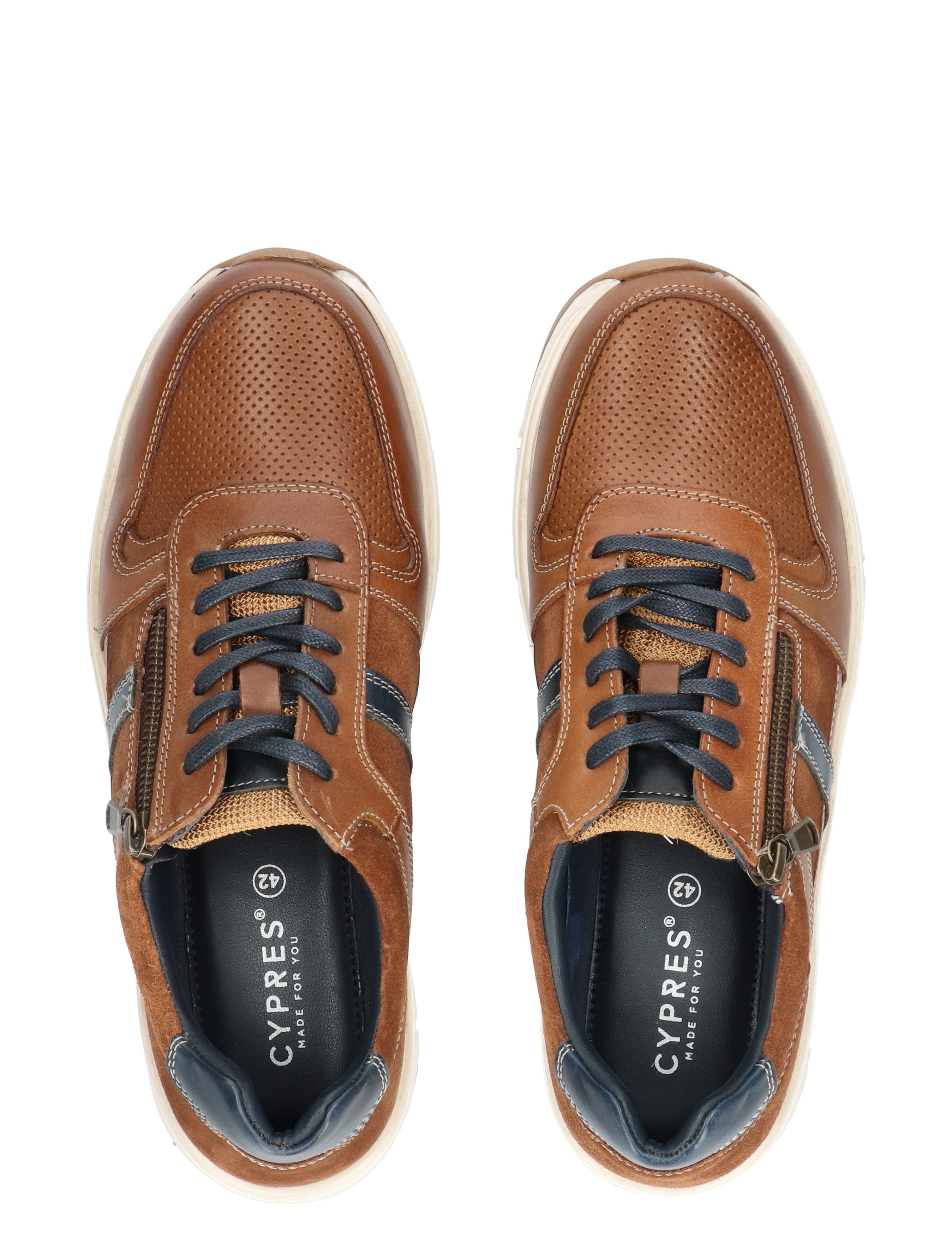 Cypres - Wester 2610701 Brandy - Heren - Veterschoenen - Casual Veterschoenen - 50211_22_7