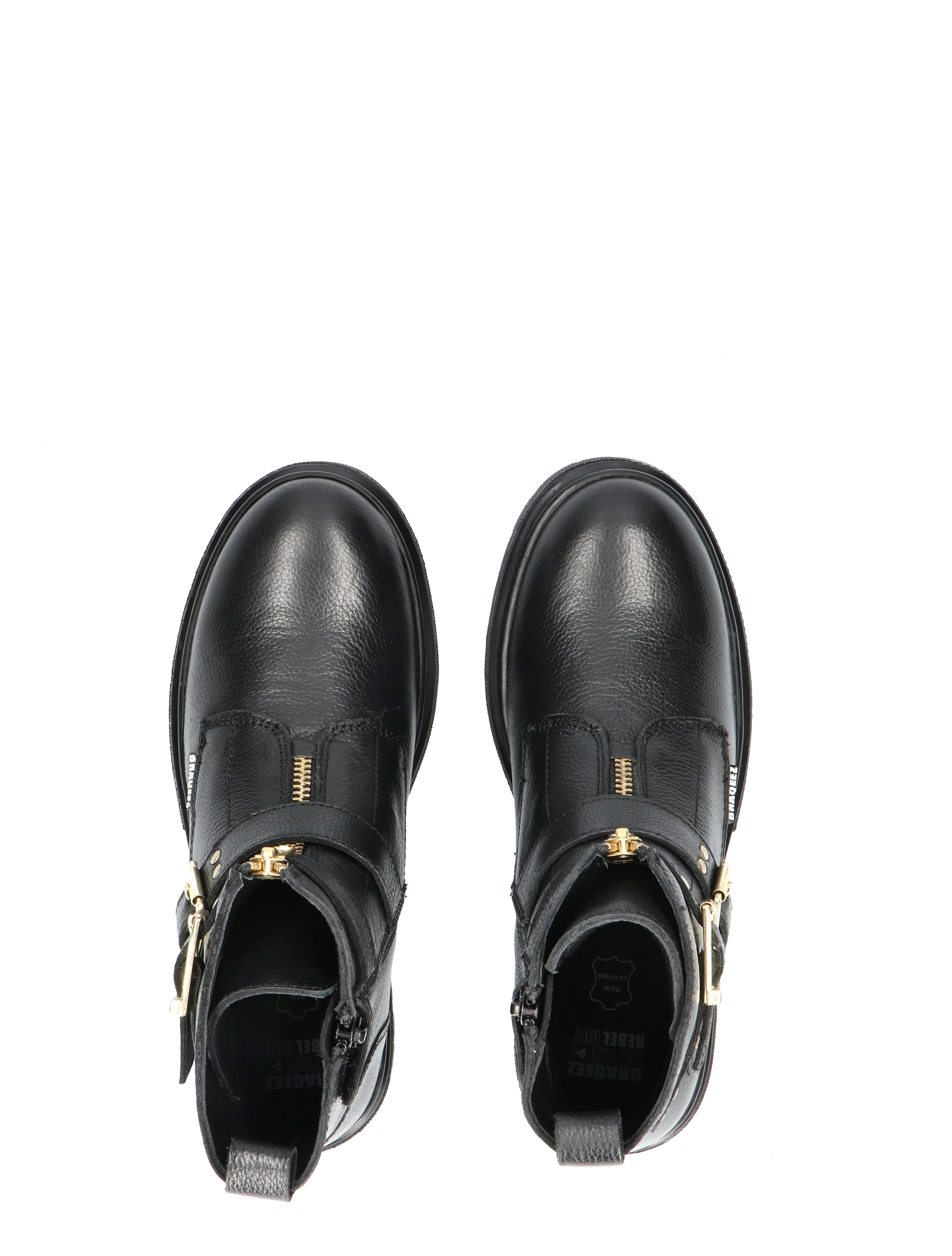 Braqeez - Mila Moxie Black - Meisjes - Boots - Biker Boots - 49451_11_7