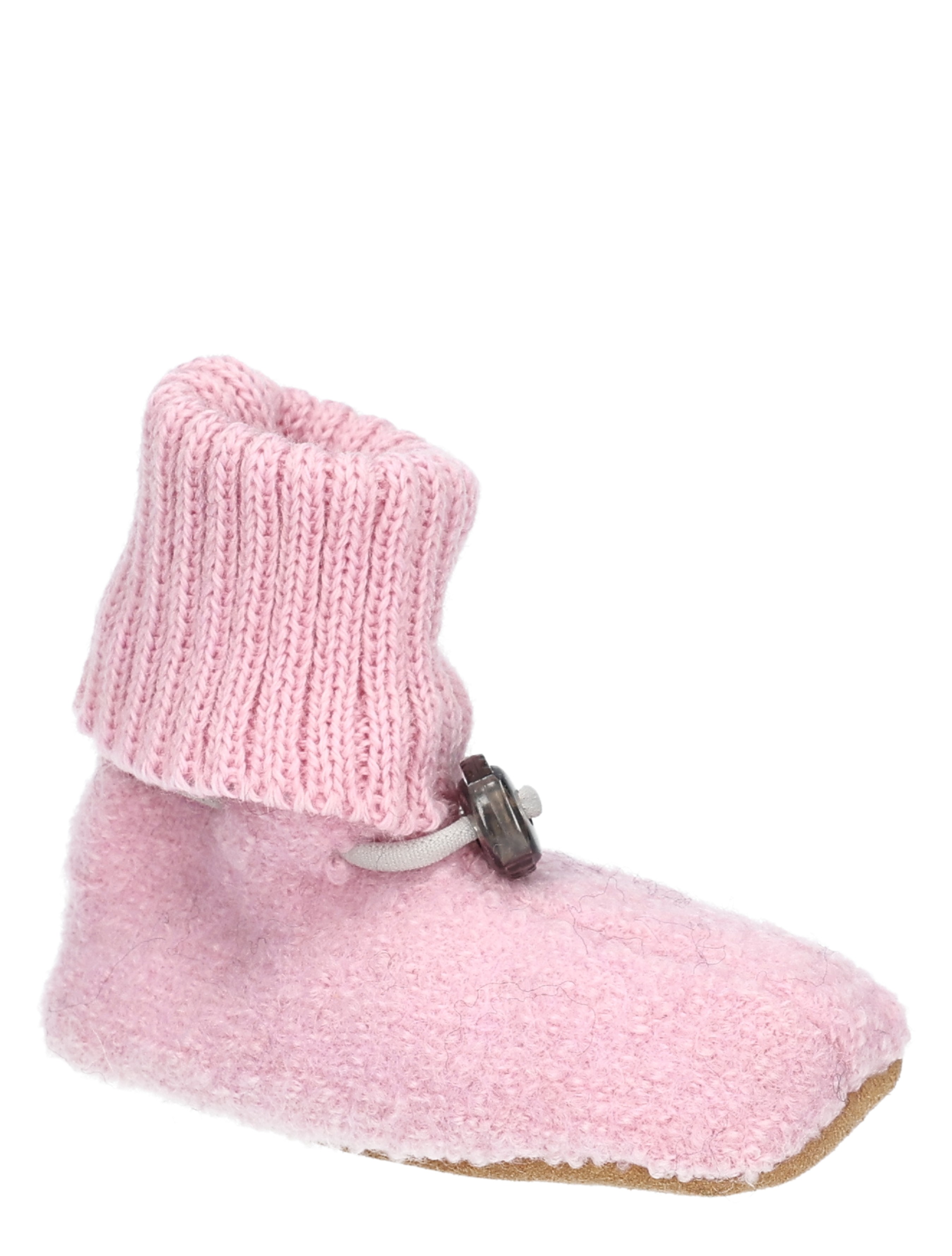 sloffen, wol, roze, boot, schoenenvoering