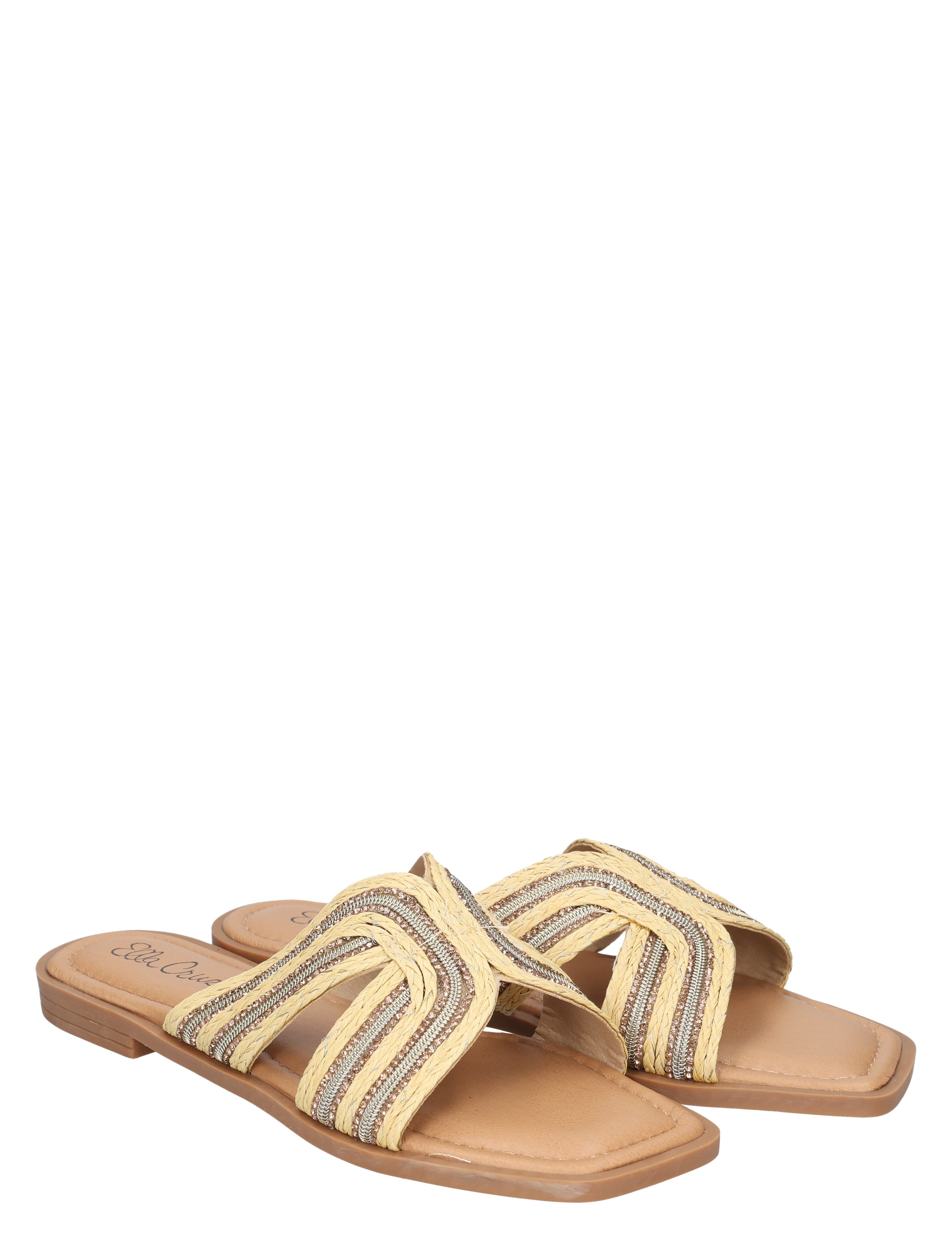 slippers, slides, beige, sandals, woven straps