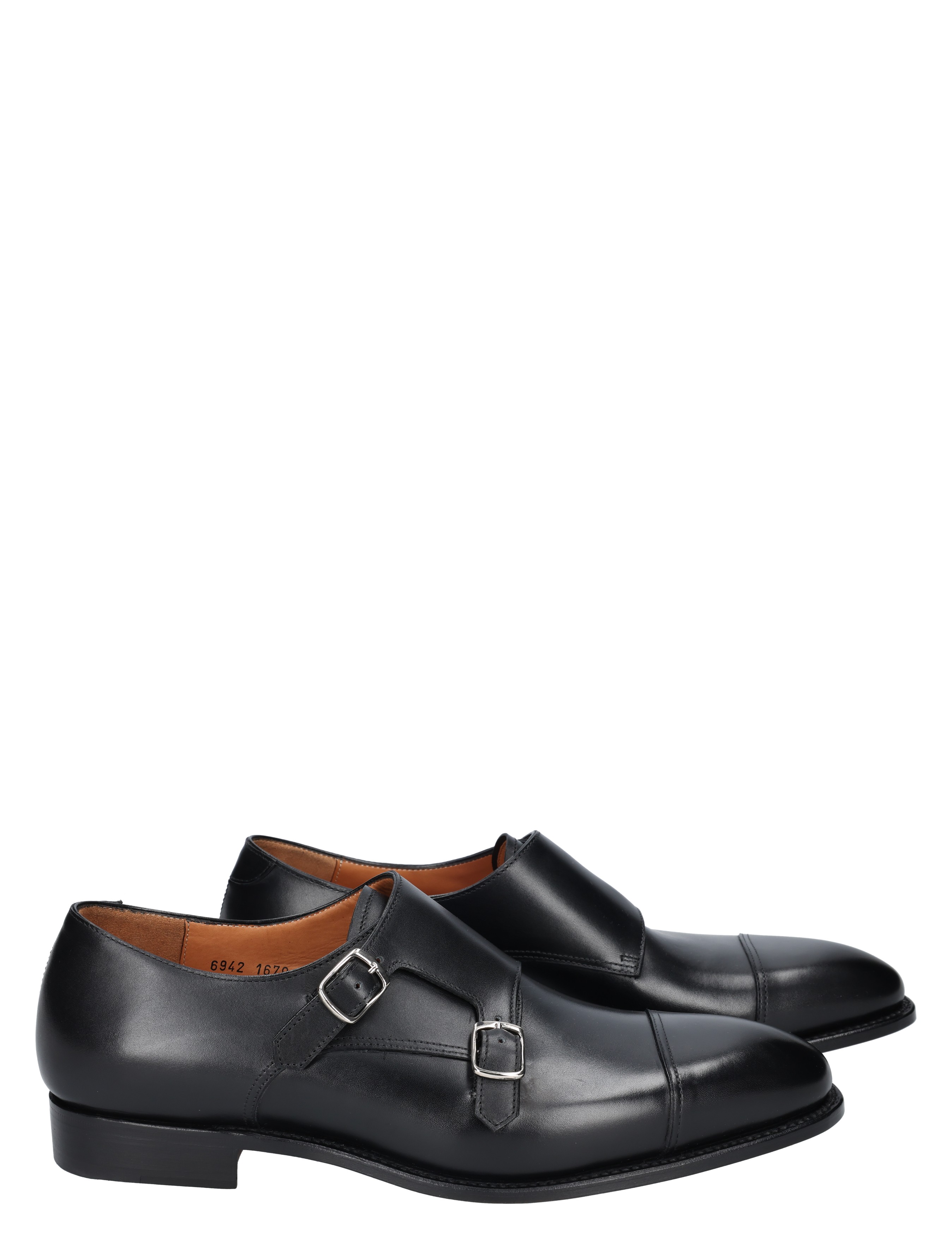 herenschoenen, monk strap, zwarte leer, dubbele gesp, luxe schoen