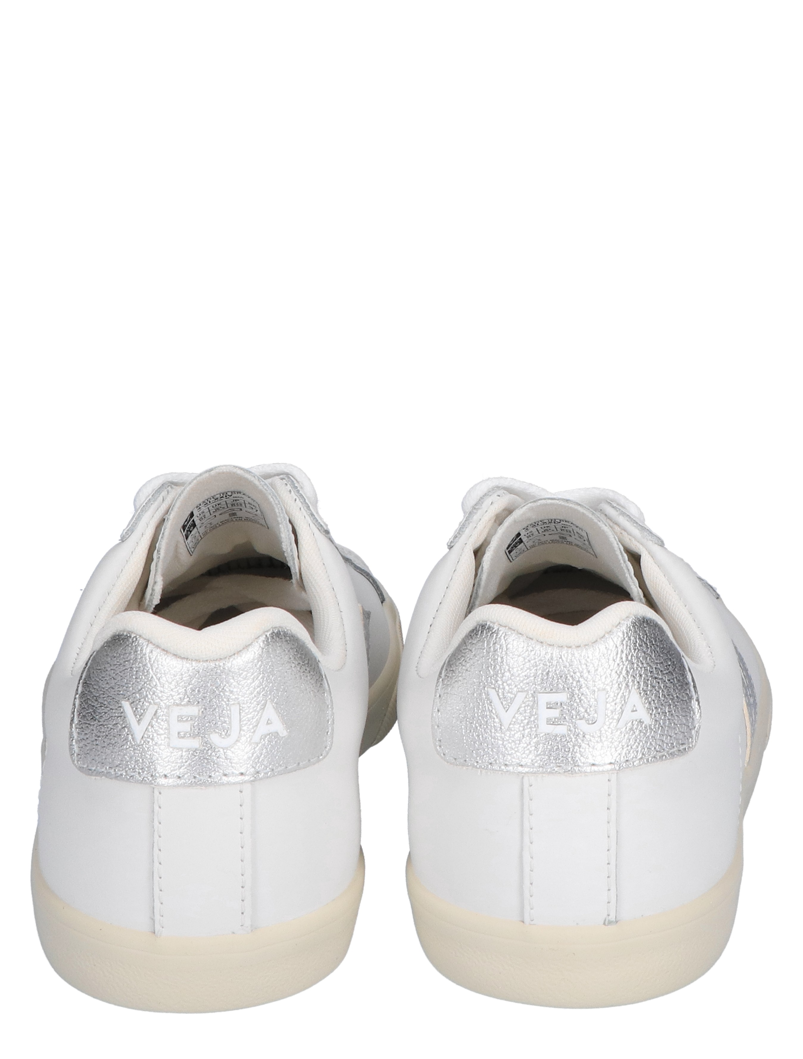 Esplar Women Leather White Silver