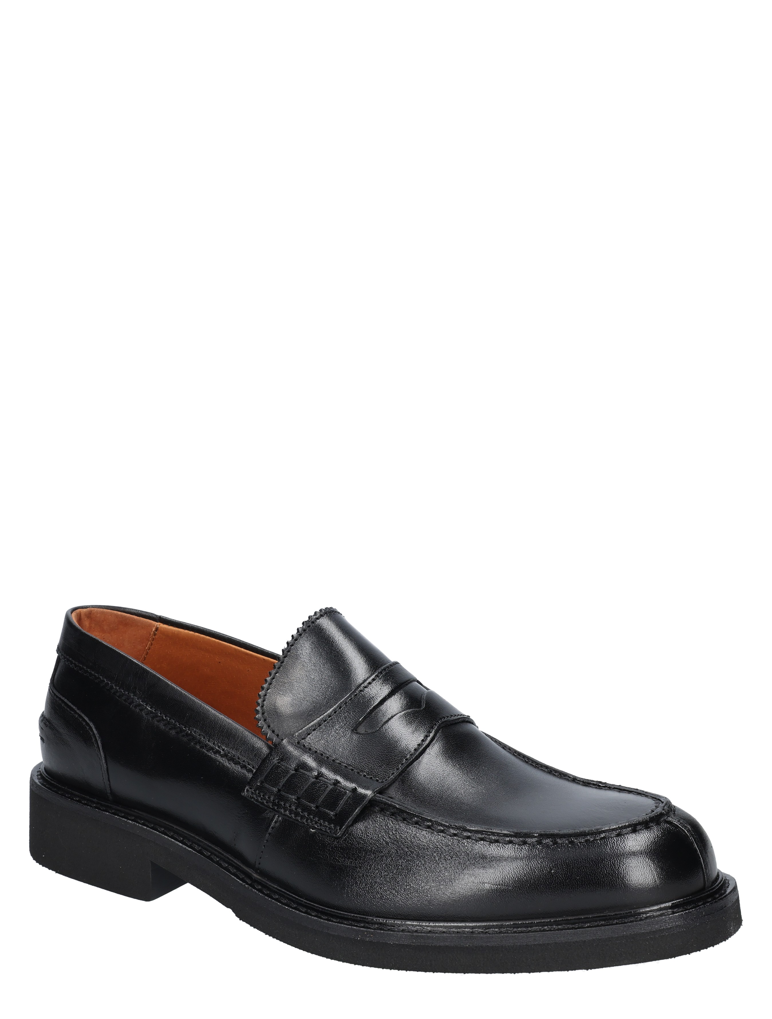 loafers, zwart, leer, penny loafer, slip-on
