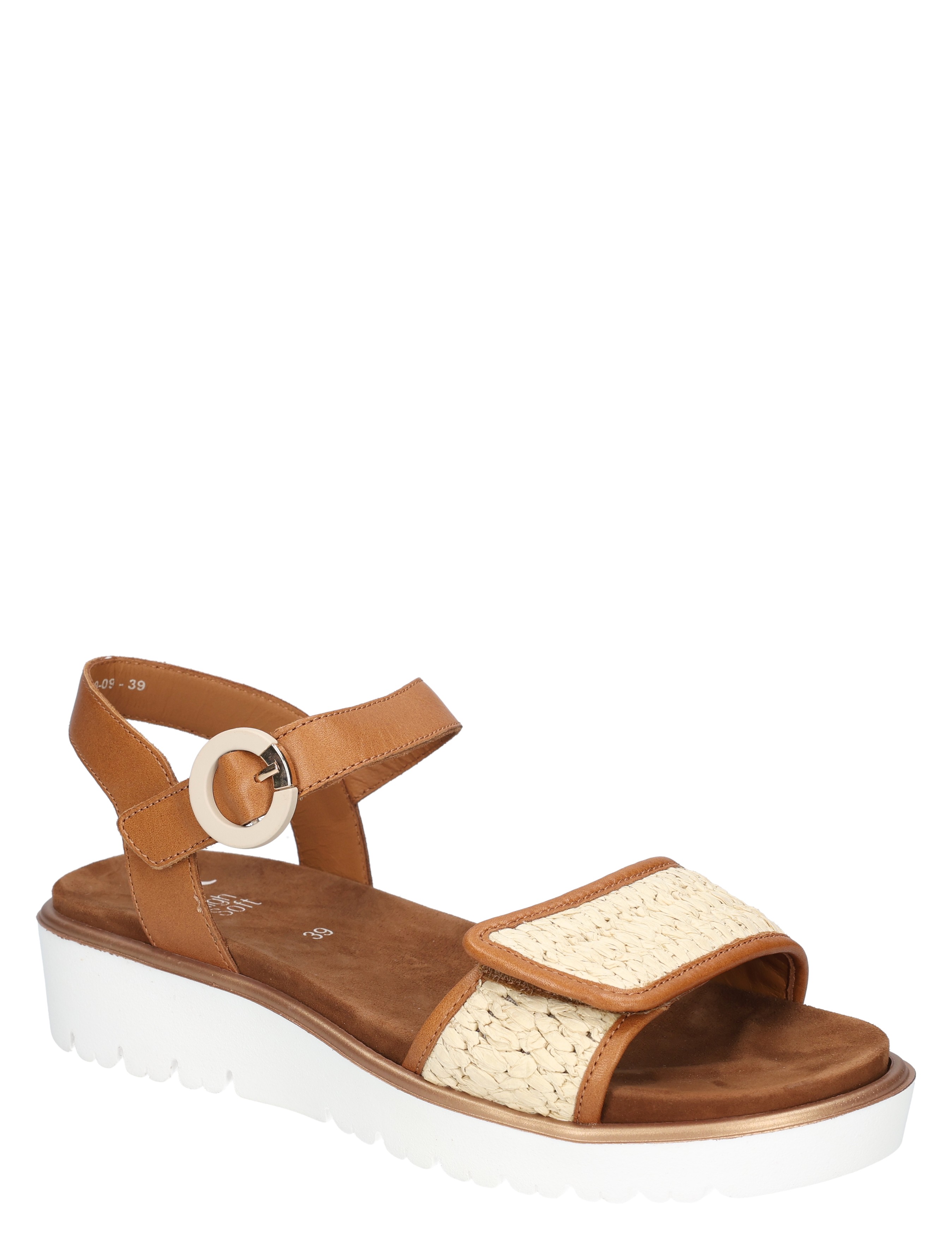 Ara - Bilbao 12-33519-09 09 Cognac Natural G-Wijdte - Dames - Sandalen - 50428_02_3