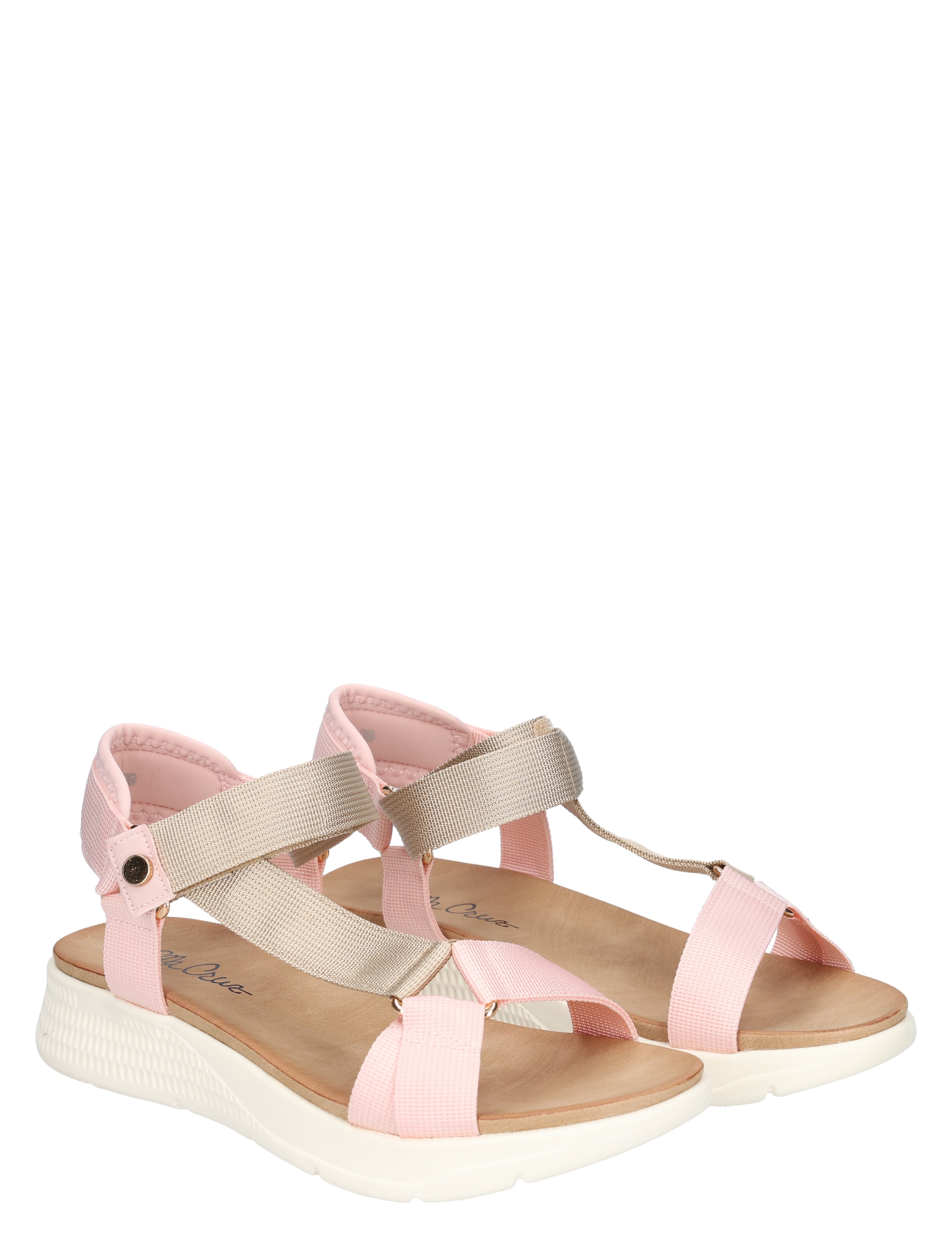 sandalen, sandaal, roze, platform, bandjes