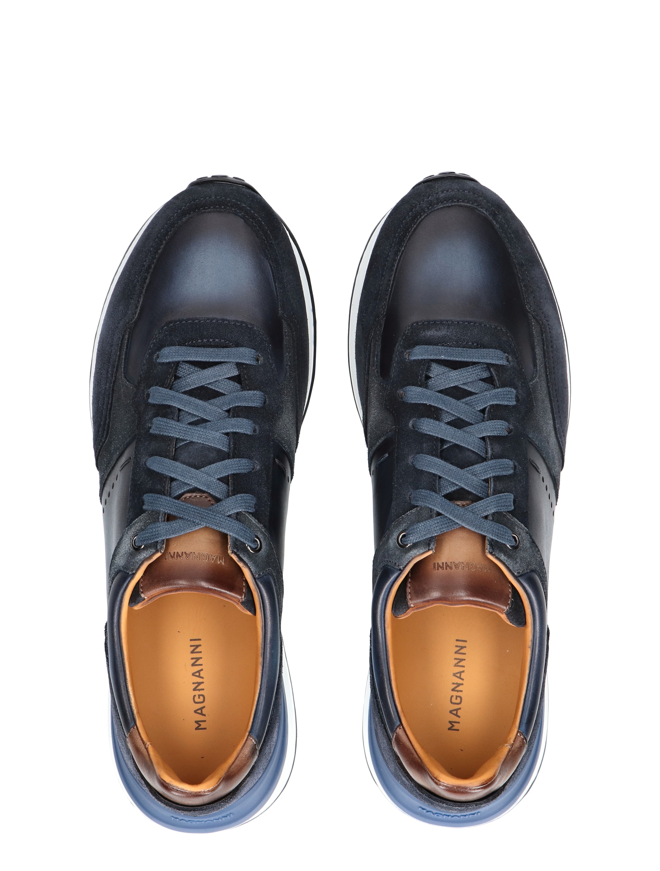 Magnanni - 24747 Blue - Heren - Veterschoenen - Casual Veterschoenen - 49119_33_7