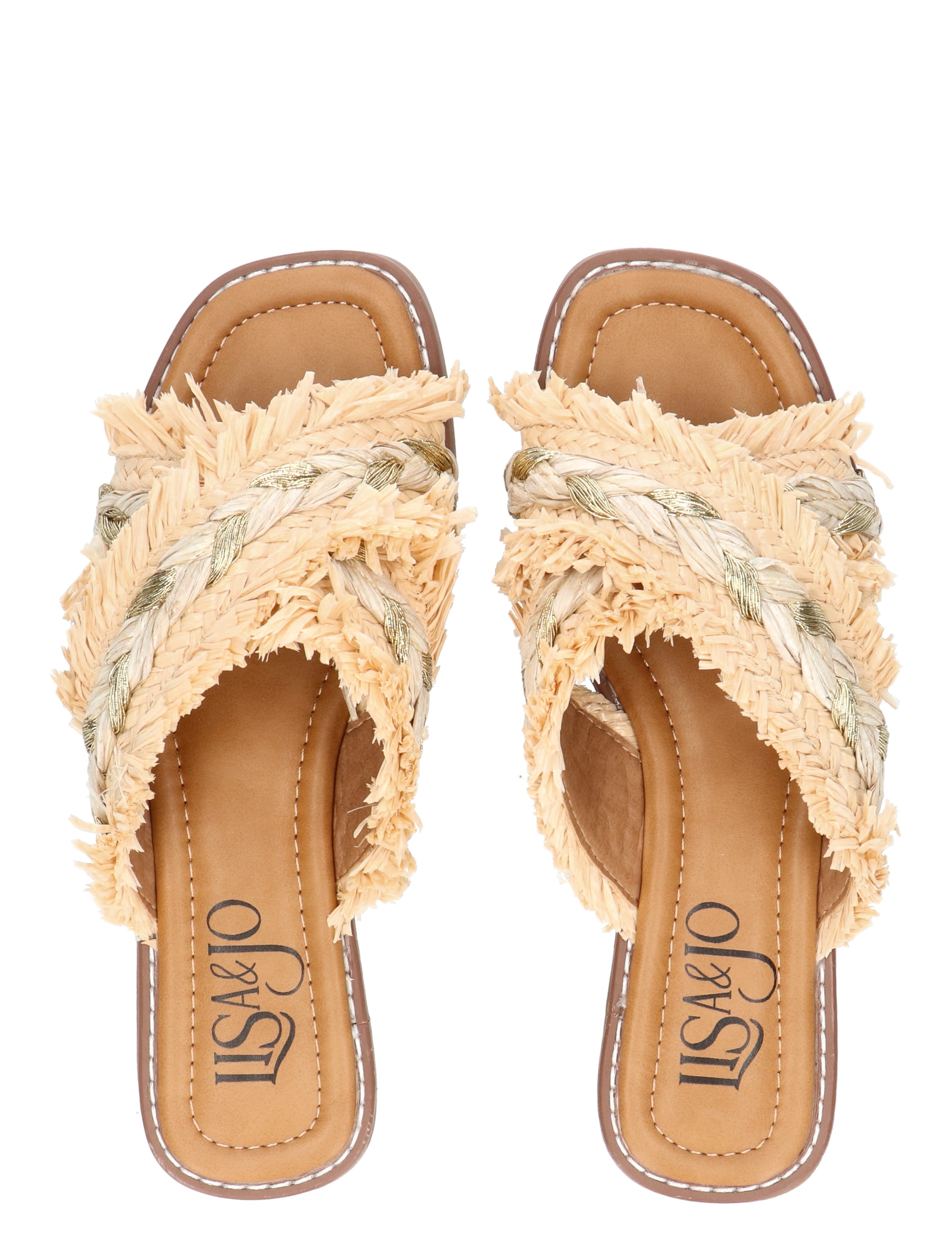 Lisa & Jo - Zahide 2 Beige - Dames - Muiltjes - 50299_77_1