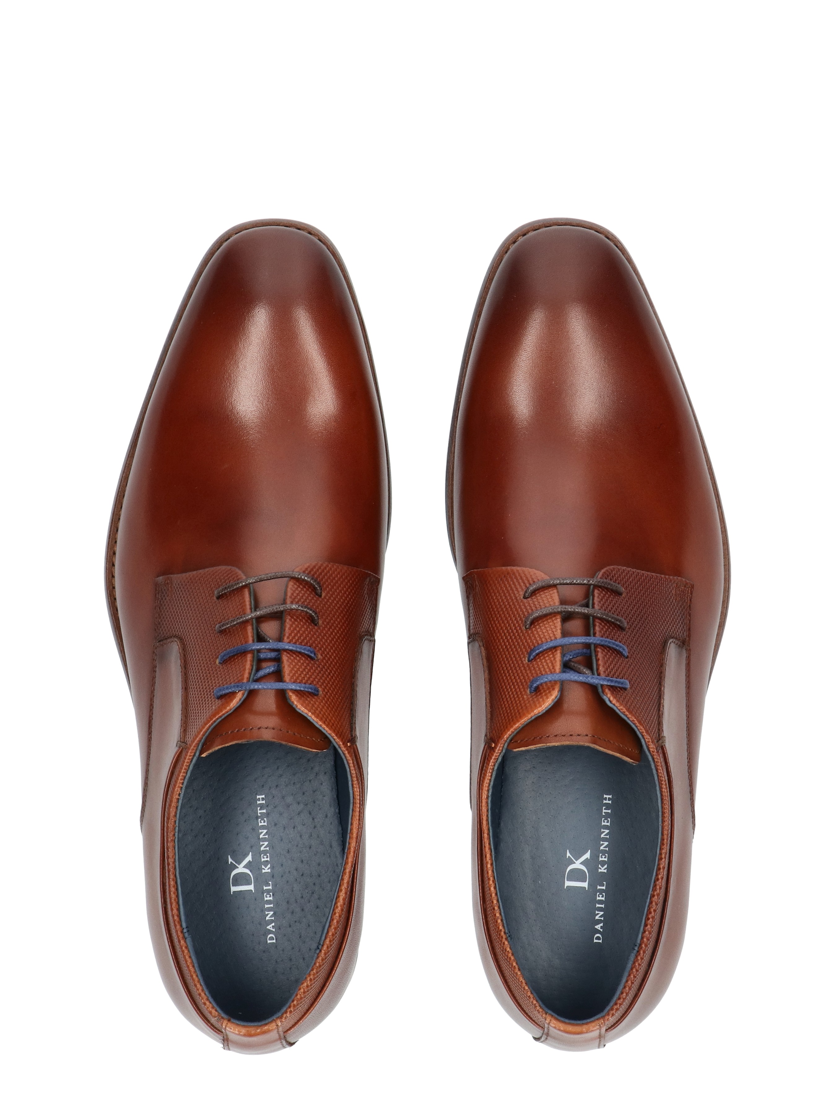 Daniel Kenneth - Zaman Cognac Waxed Leather - Heren - Veterschoenen - Nette Veterschoenen - 50237_22_7