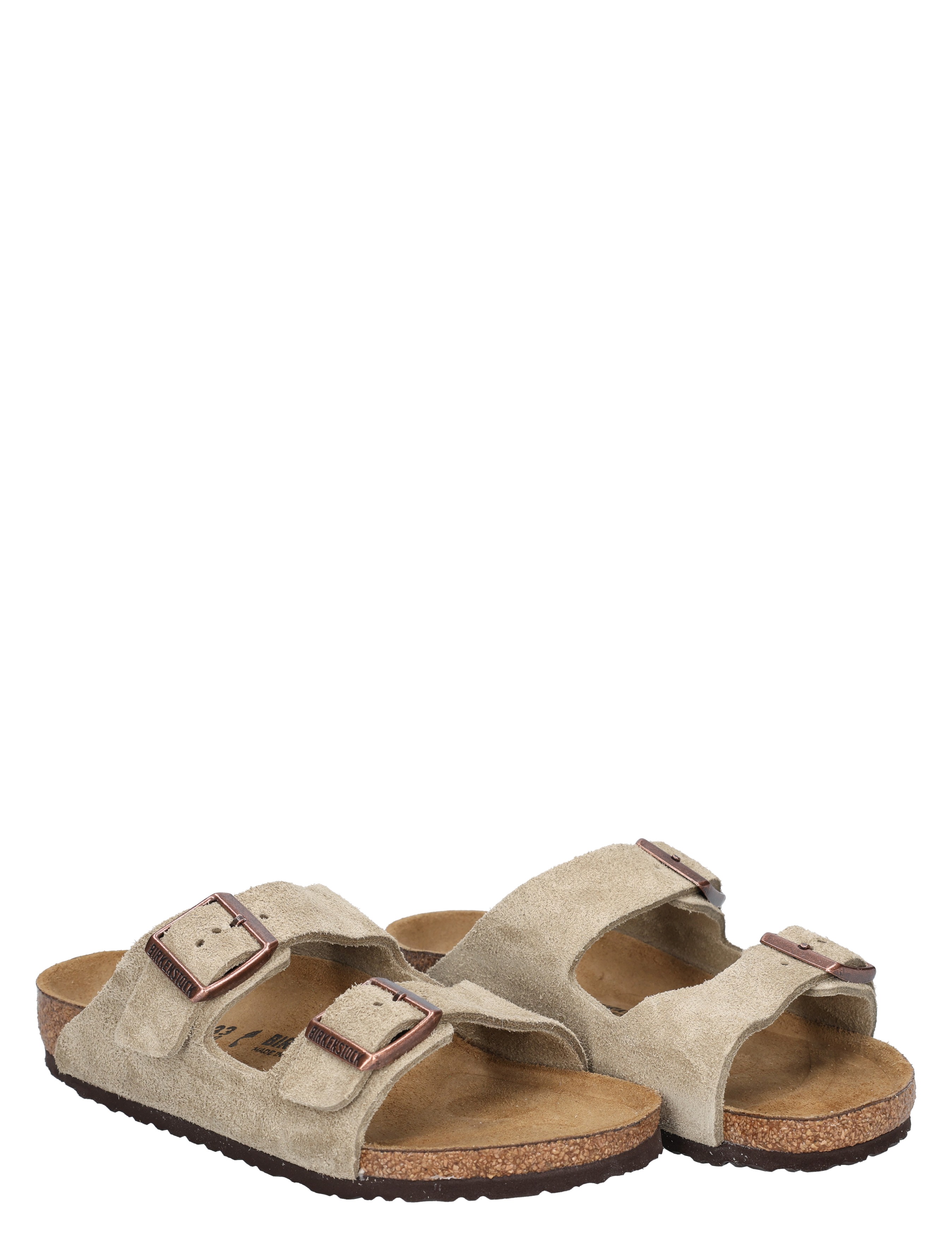 Birkenstock - Arizona Kids Suede  Taupe Narrow - Meisjes - Slippers - 50687_77_6