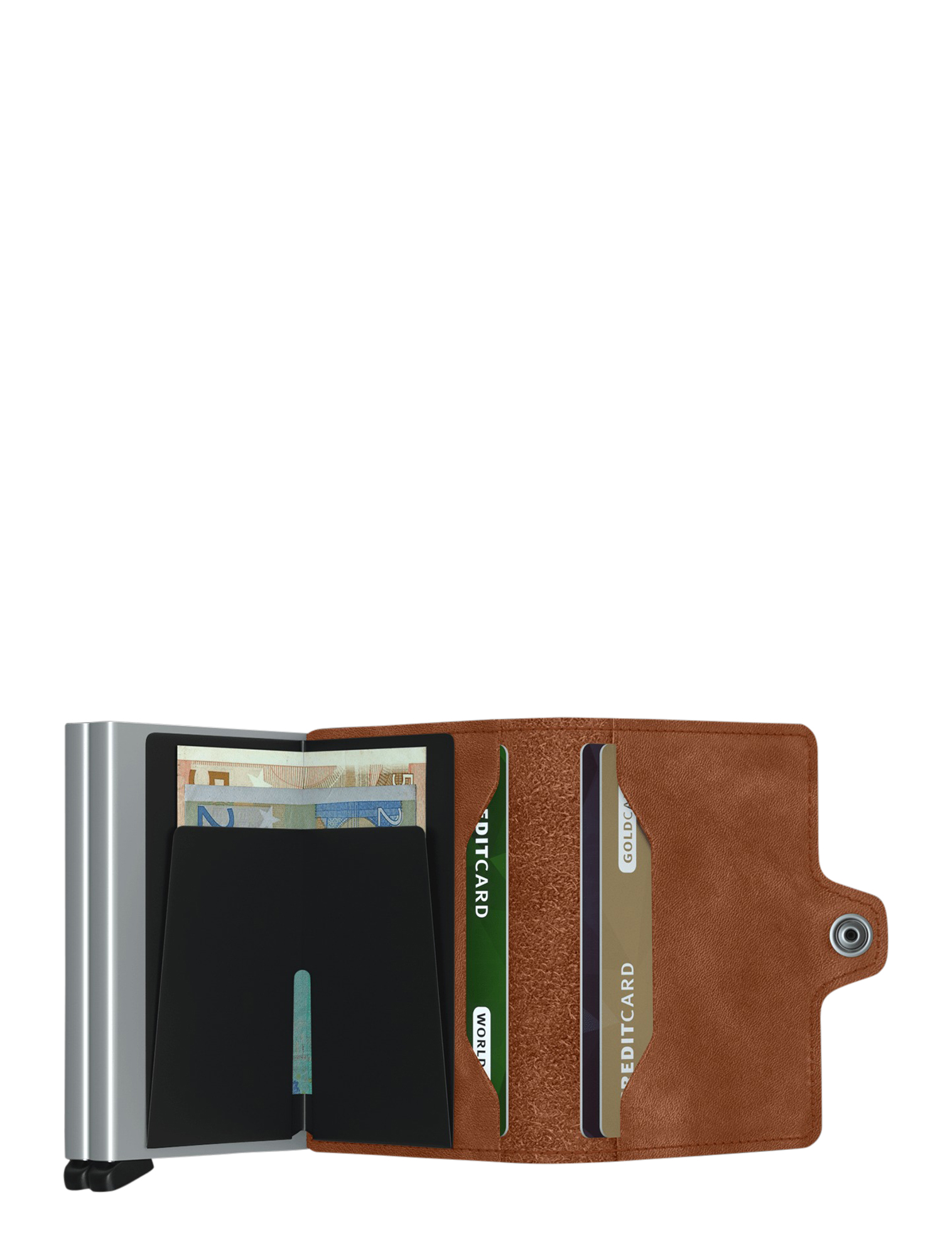 Secrid - Twinwallet Vintage TV Cognac Silver - Dames - Heren - Pasjeshouders - Pasjeshouders - 40621_22_4