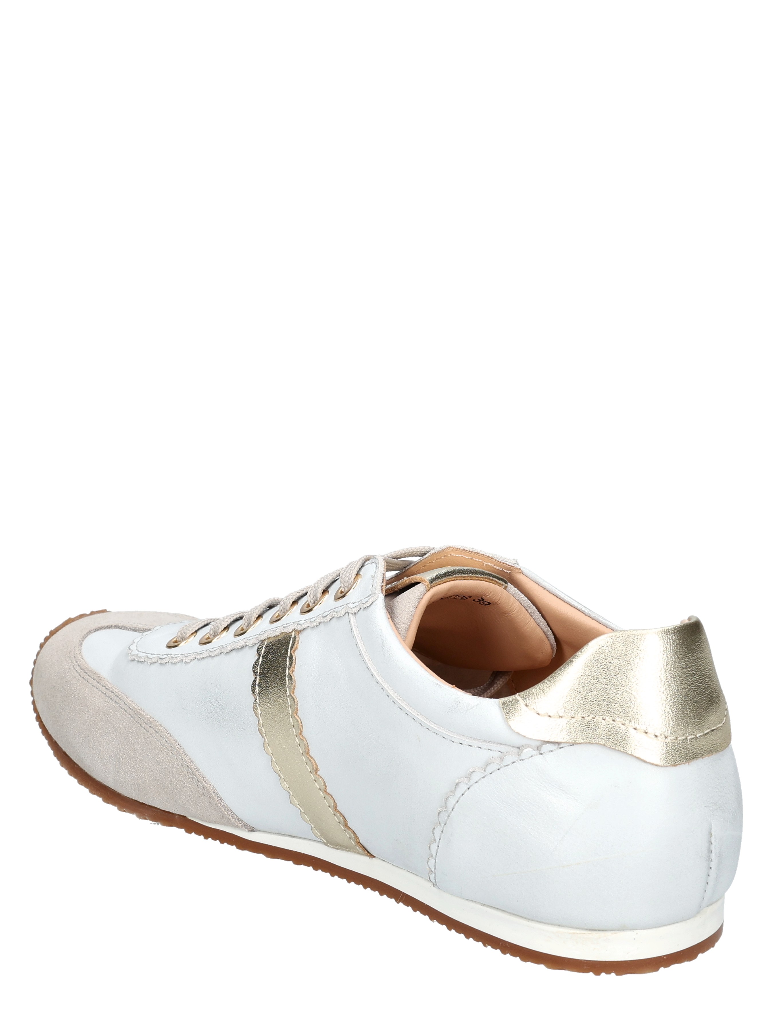 sneaker, witte schoen, luxe sport, goud metallic hiel, zachte suède details