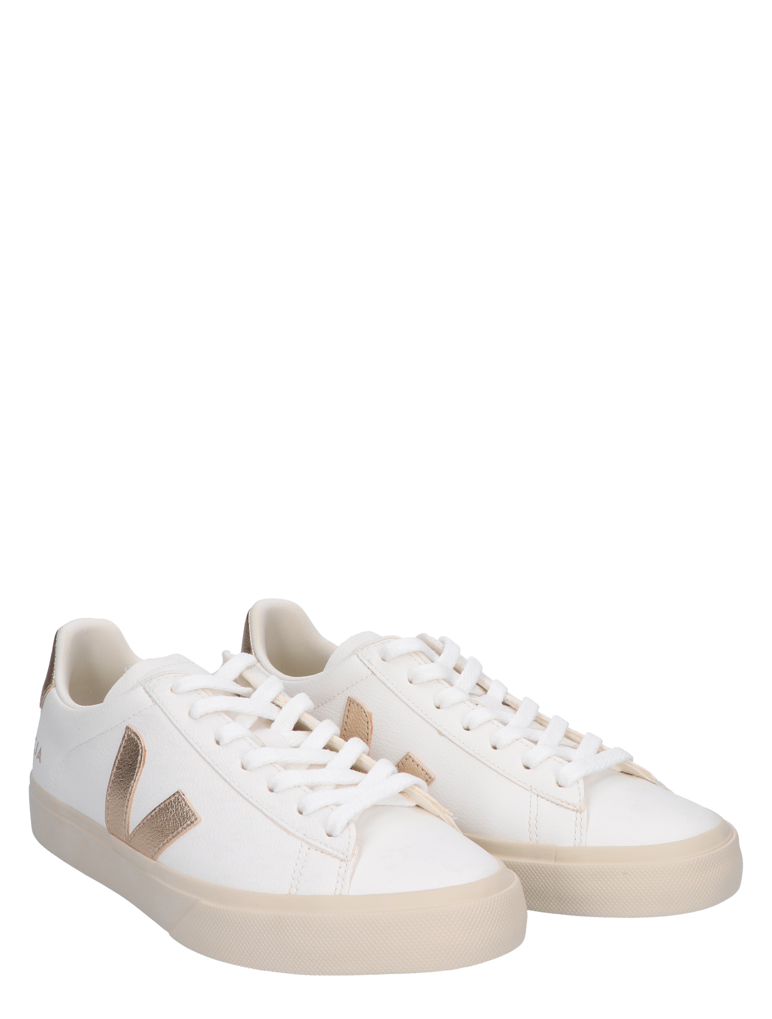 Campo Women Leather White Gold
