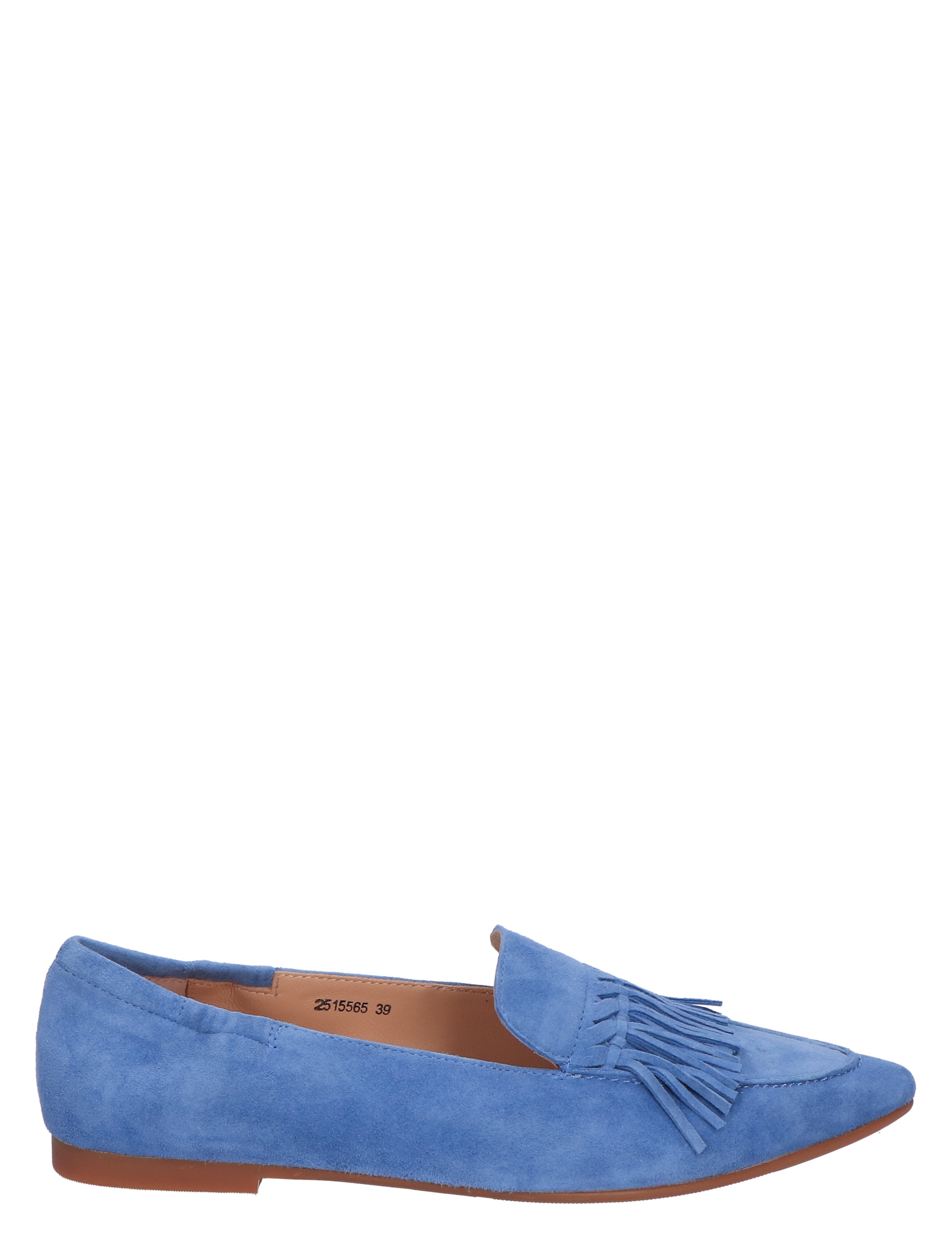 slipper, blauw, loafers, suede, fringe