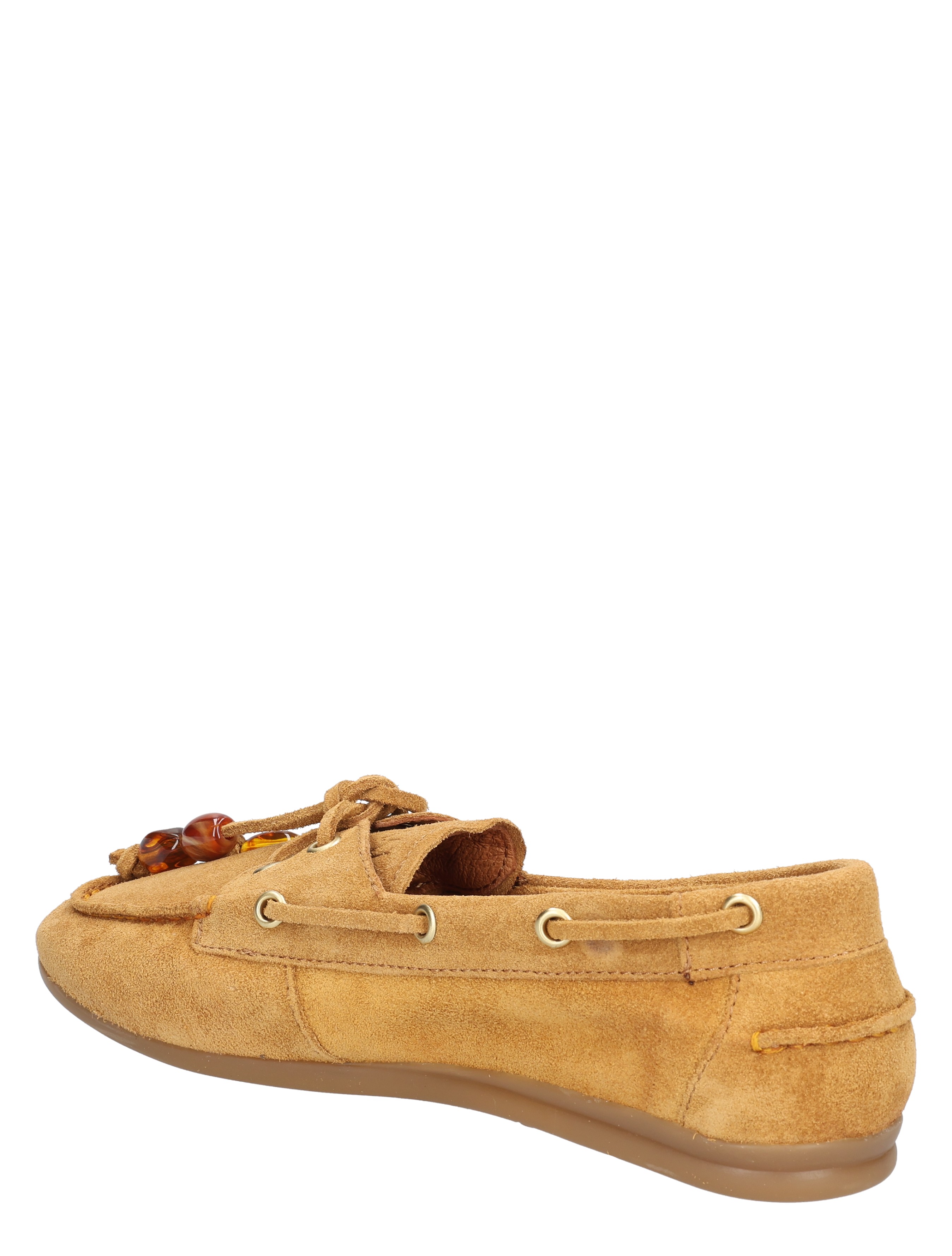 Toral Shoes - Nahua Suede Amber Stones Cognac - Dames - Loafers - 50928_22_4