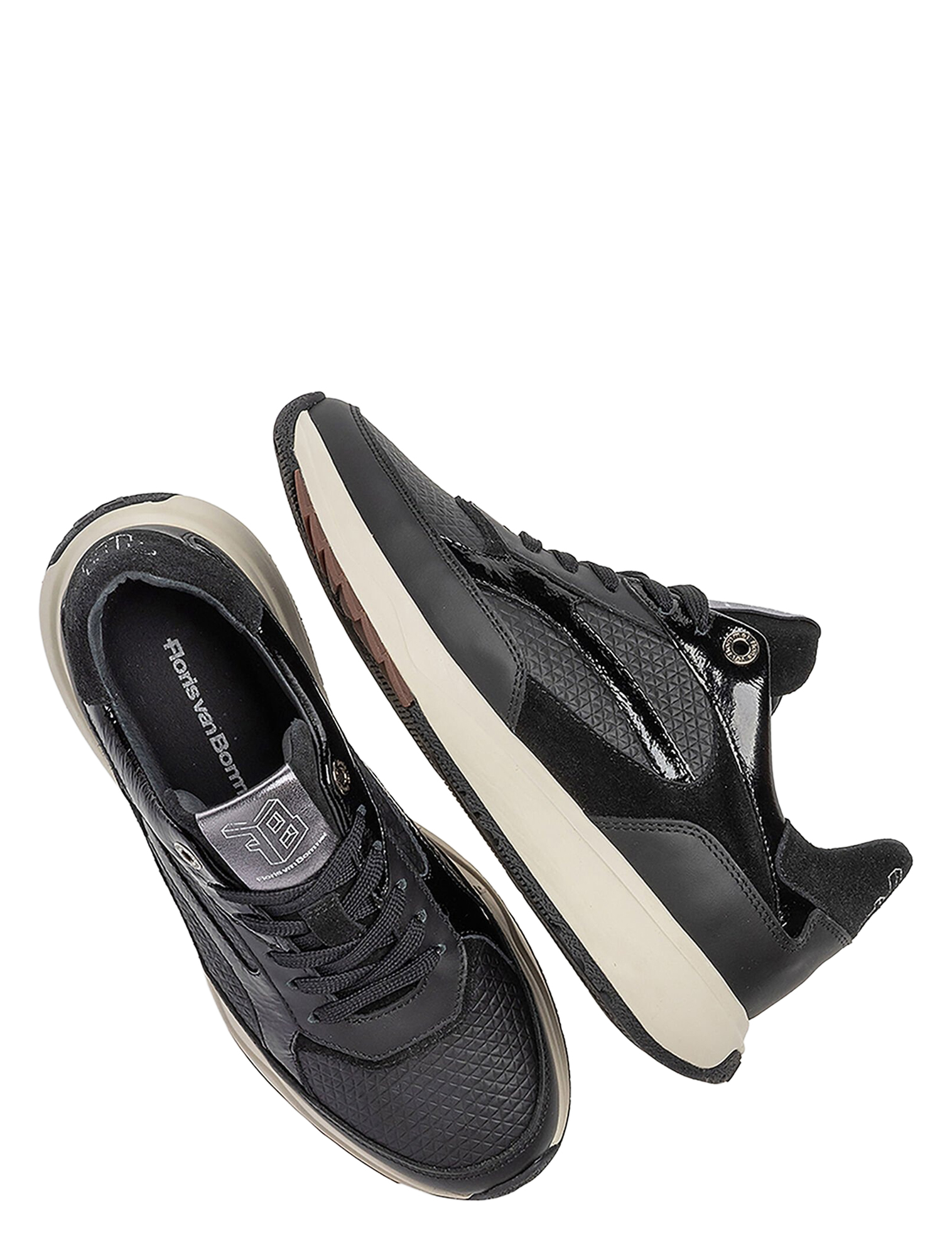 Floris van Bommel - Suvi SFW-10138-1 10-01 Black G-Wijdte - Sneakers - Dames - Lage Sneakers - 50099_11_3